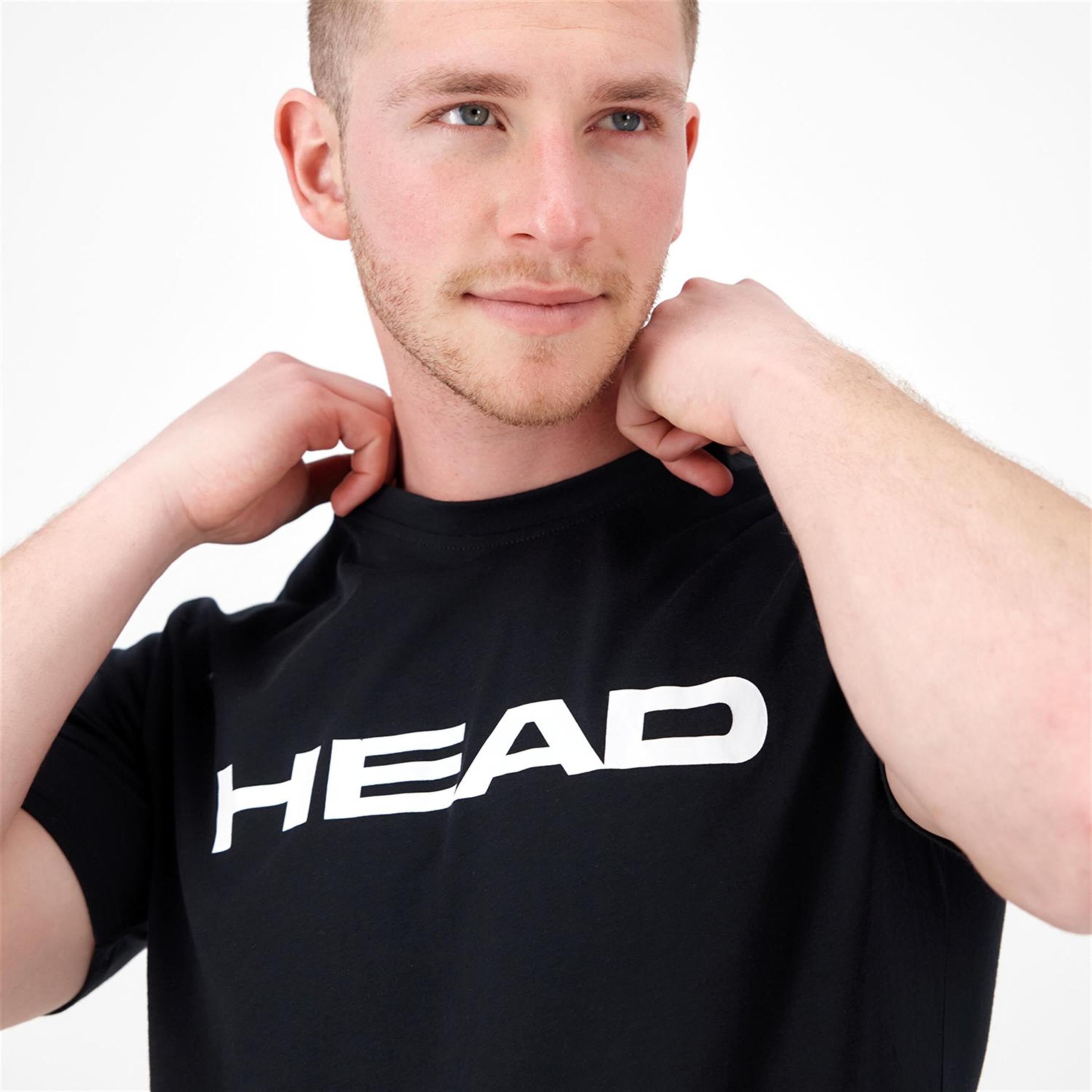 Head Club Basic - Negro - Camiseta Tenis Hombre