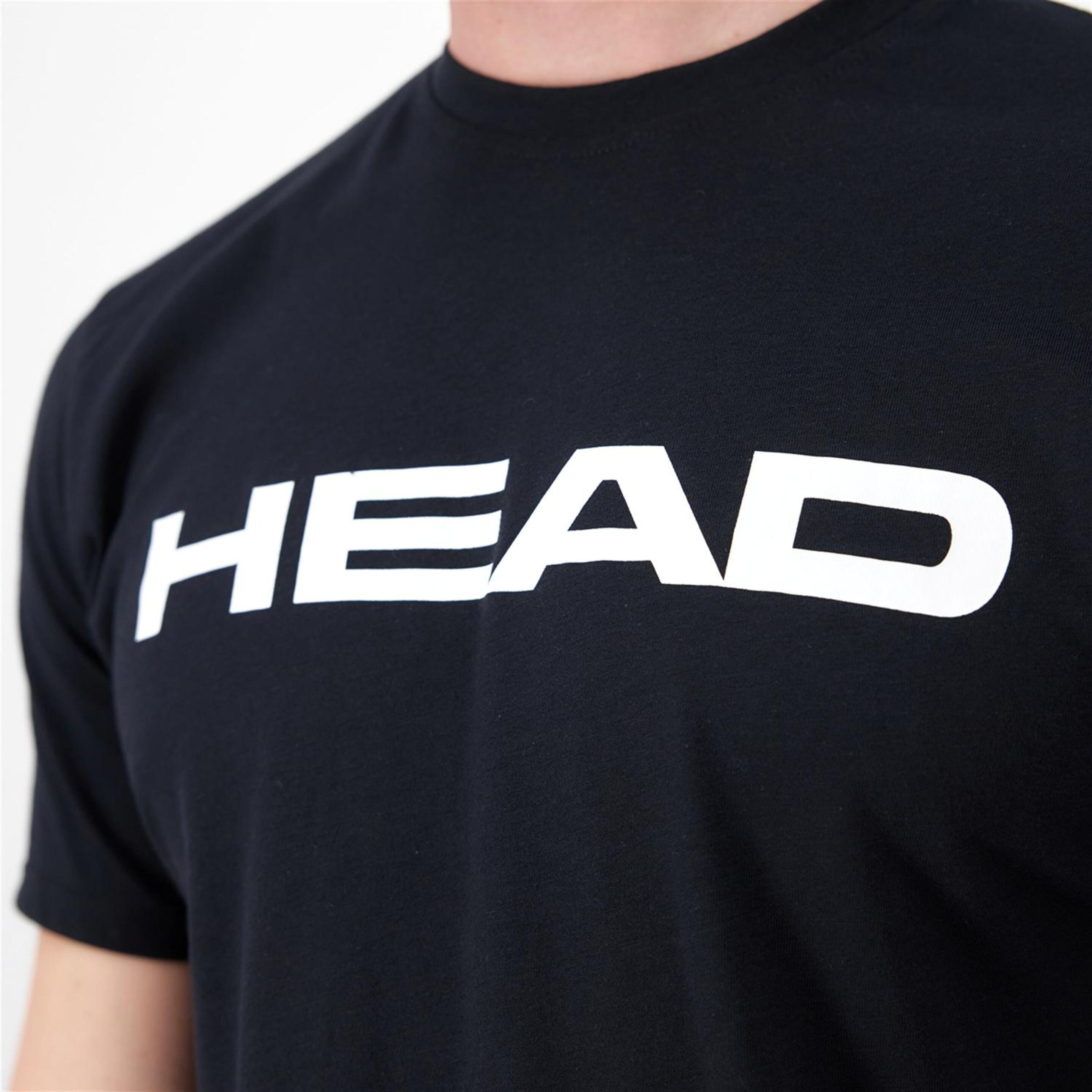 Head Club Basic - Negro - Camiseta Tenis Hombre