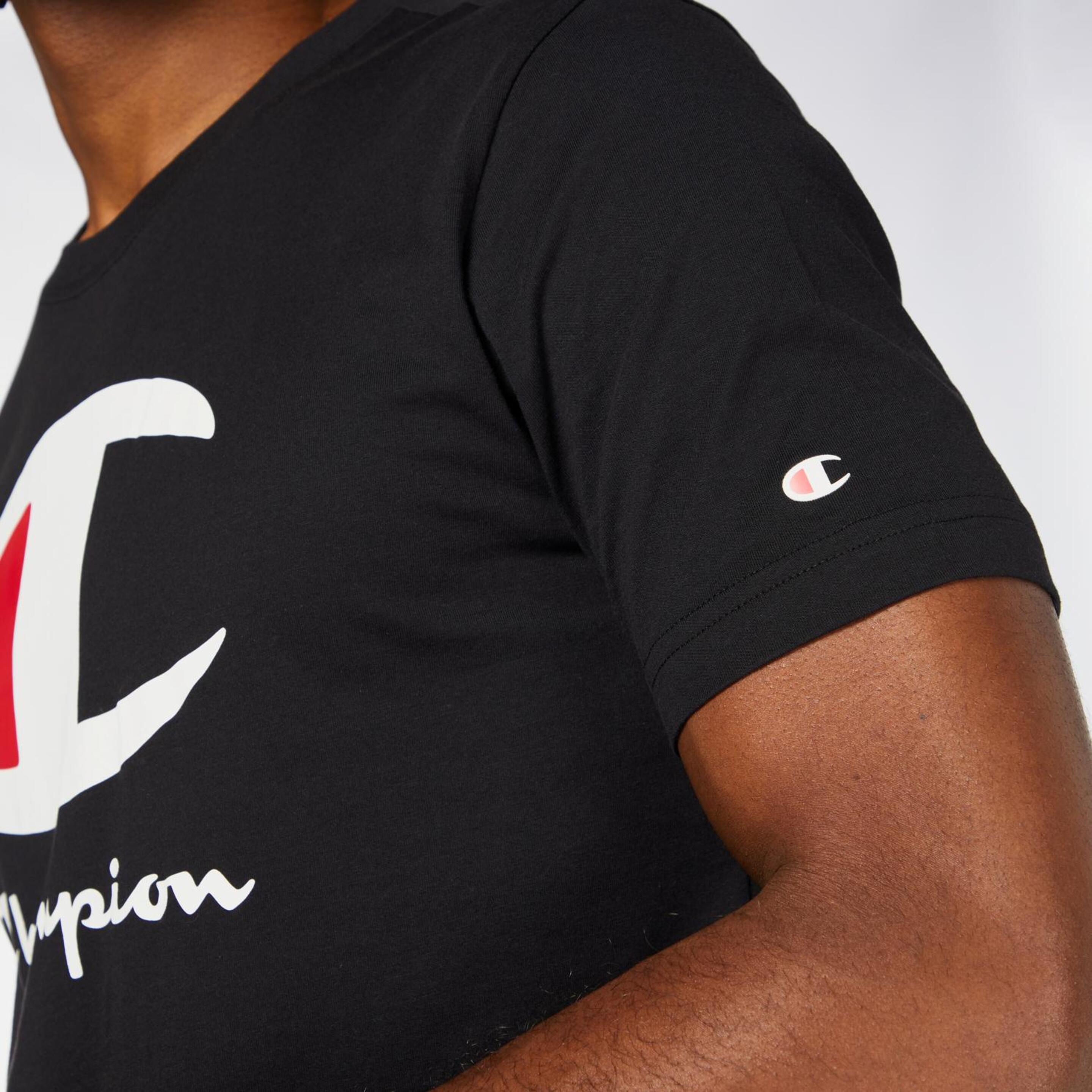 Camiseta Champion - Negro - Camiseta Hombre  | Sprinter