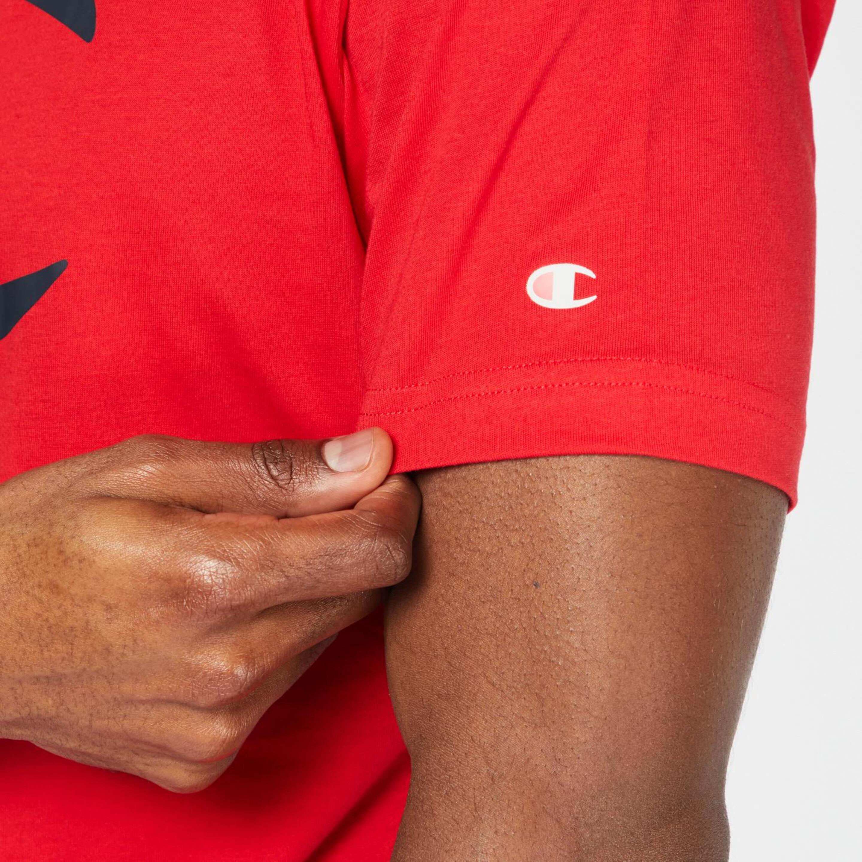 Camiseta Champion - Rojo - Camiseta Hombre  | Sprinter