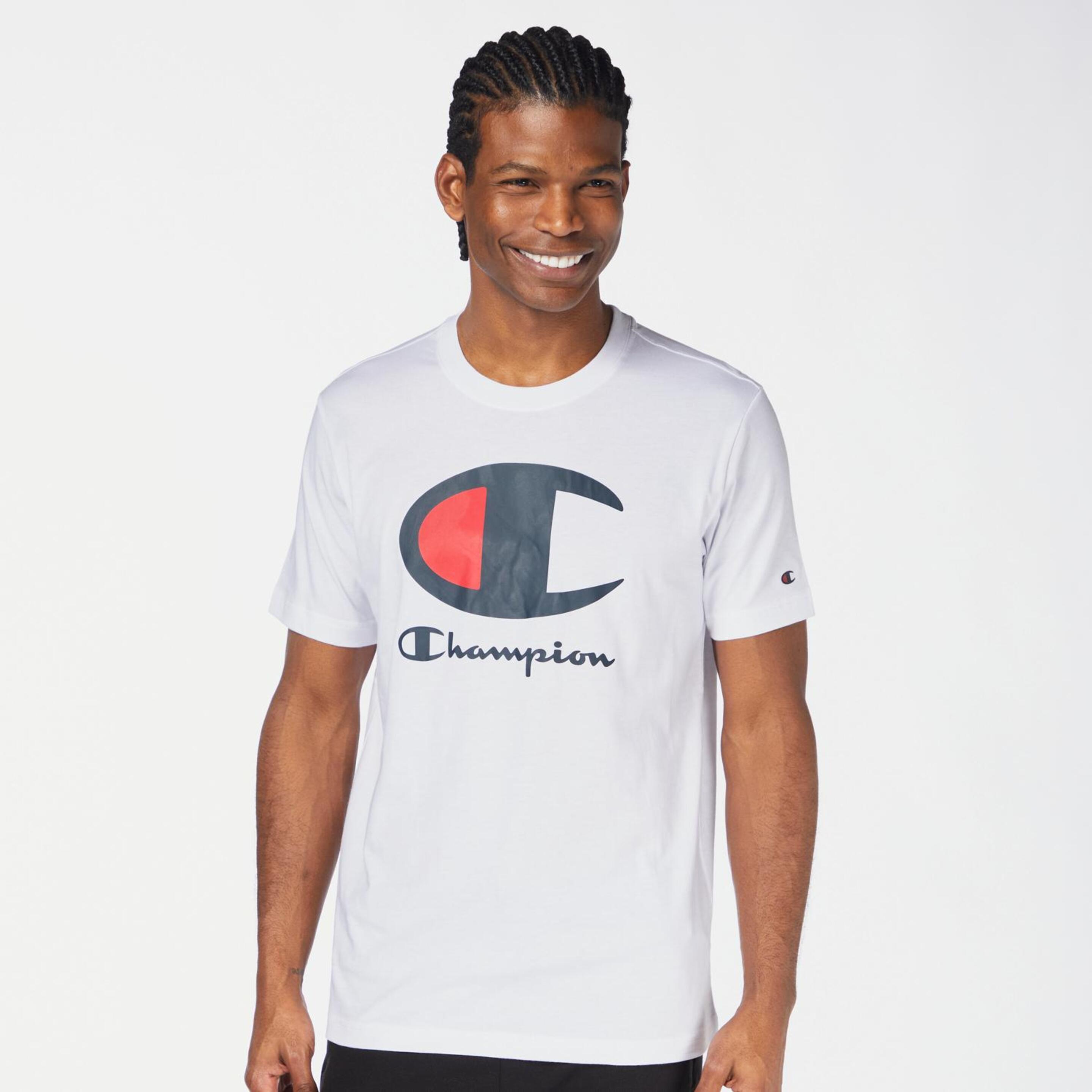Camiseta Champion - Blanco - Camiseta Hombre  | Sprinter