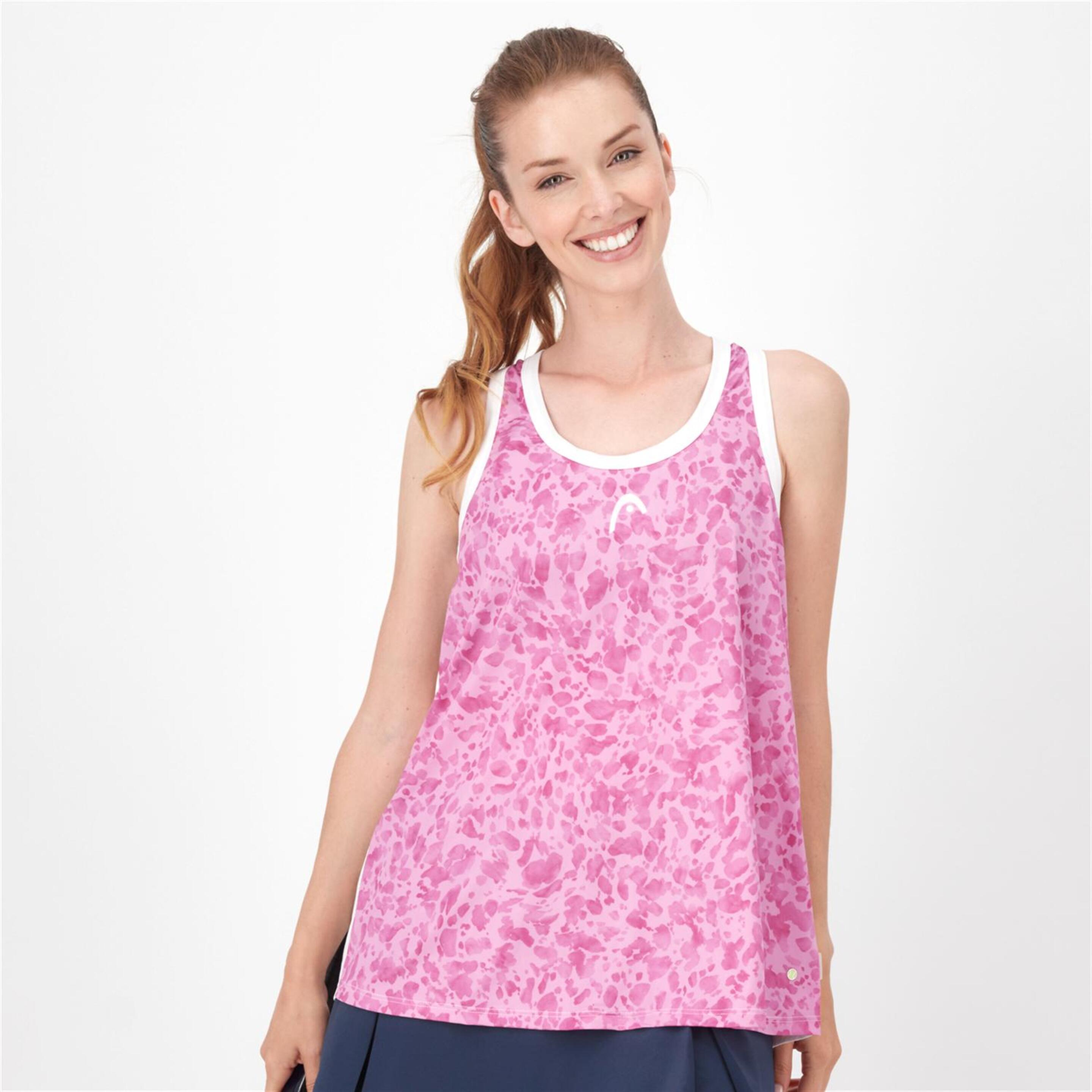 Head Agility - rosa - Camiseta Tenis Mujer