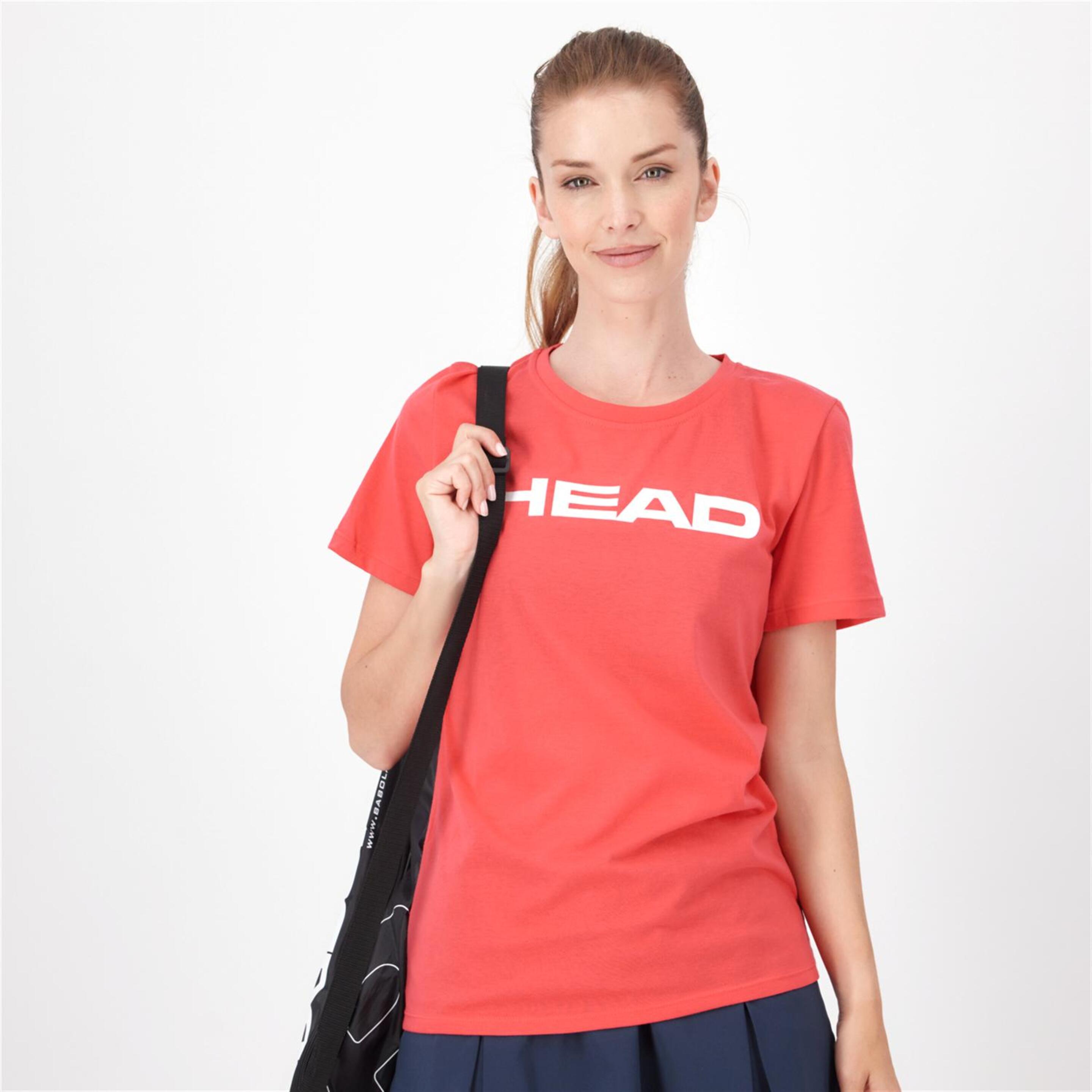Head Club Basic - rosa - Camiseta Tenis Mujer