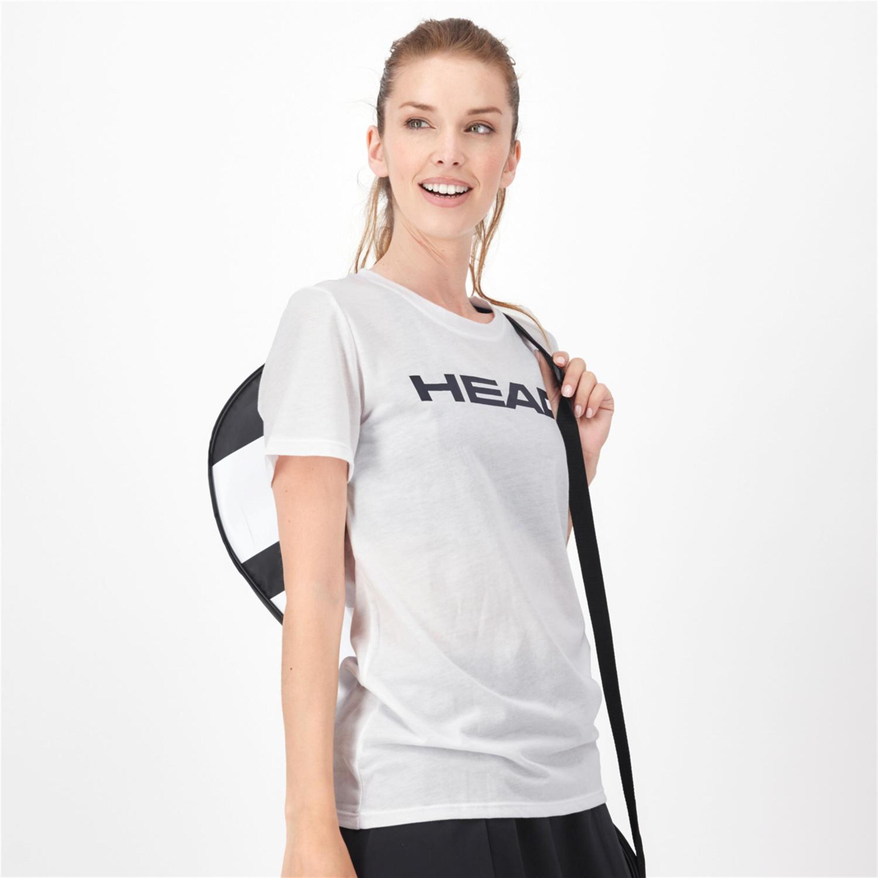Head Club Basic - Blanco - Camiseta Tenis Mujer