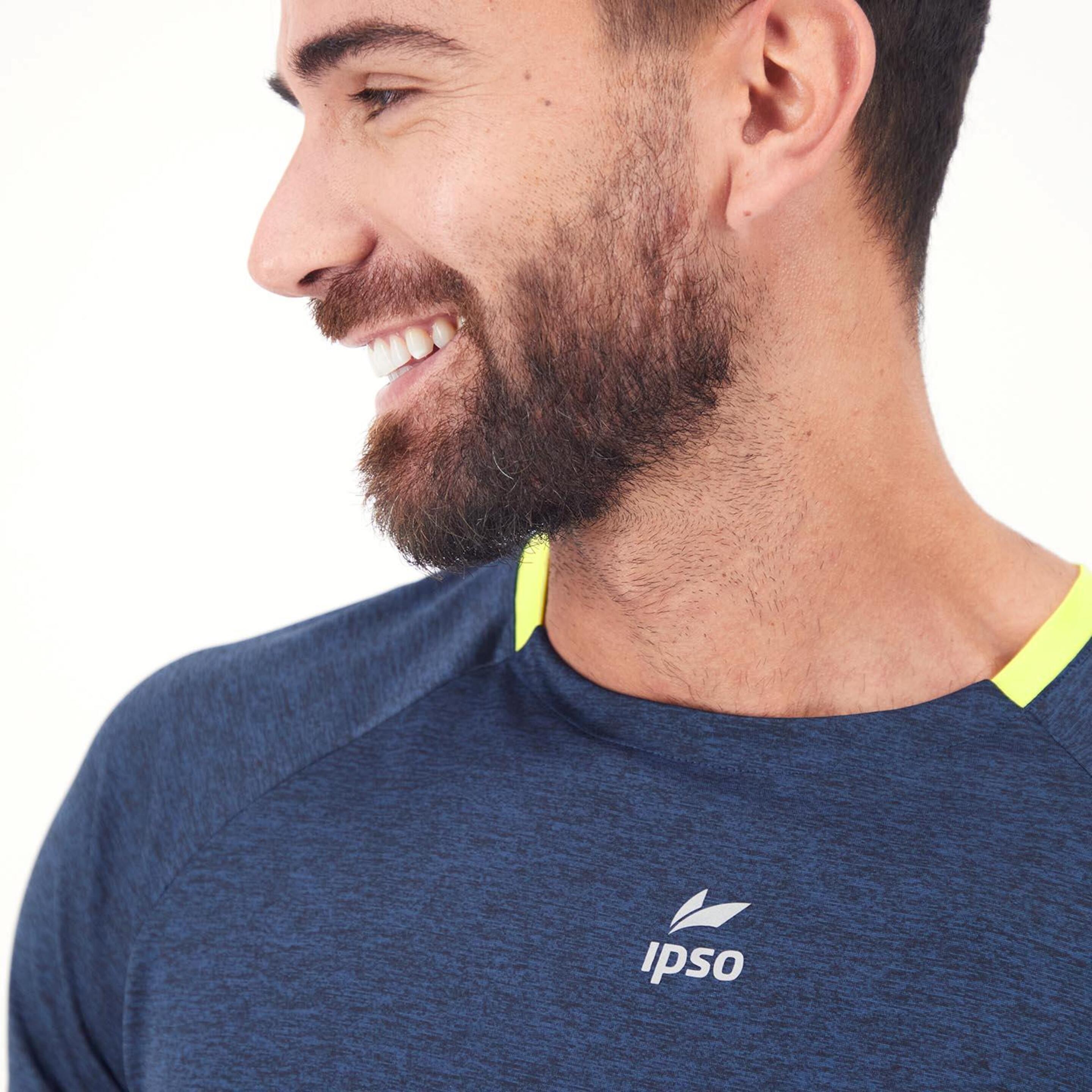 Ipso Combi 1 - Marino - Camiseta Running Hombre