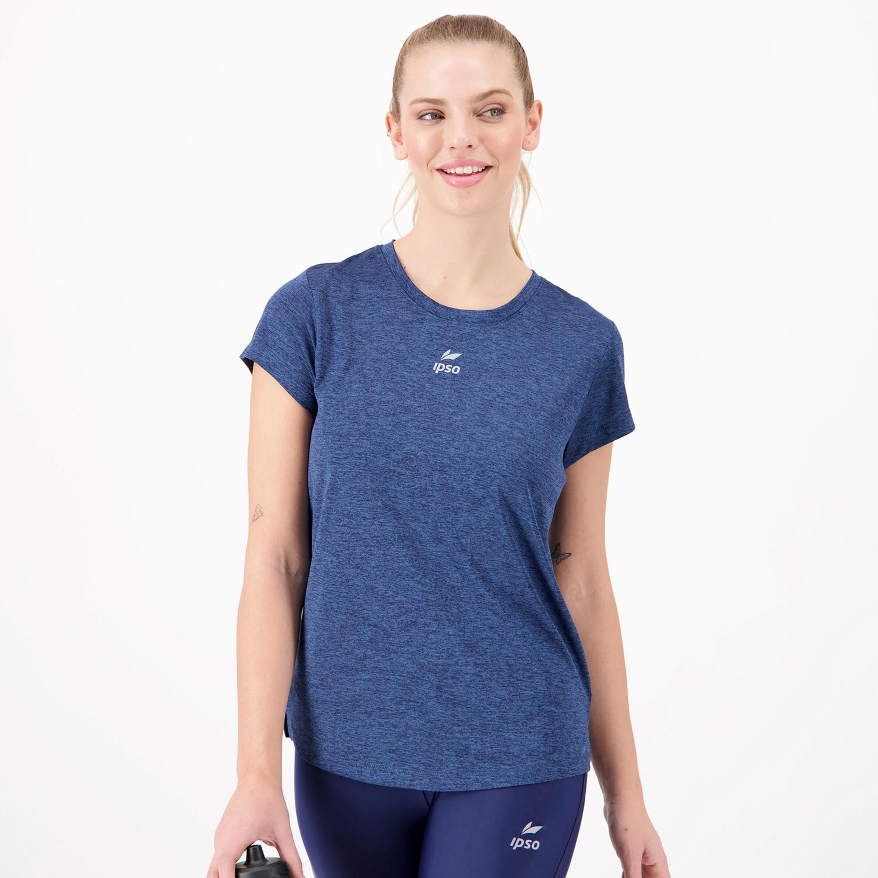 Ipso Combi - Marino - Camiseta Running Mujer  | Sprinter