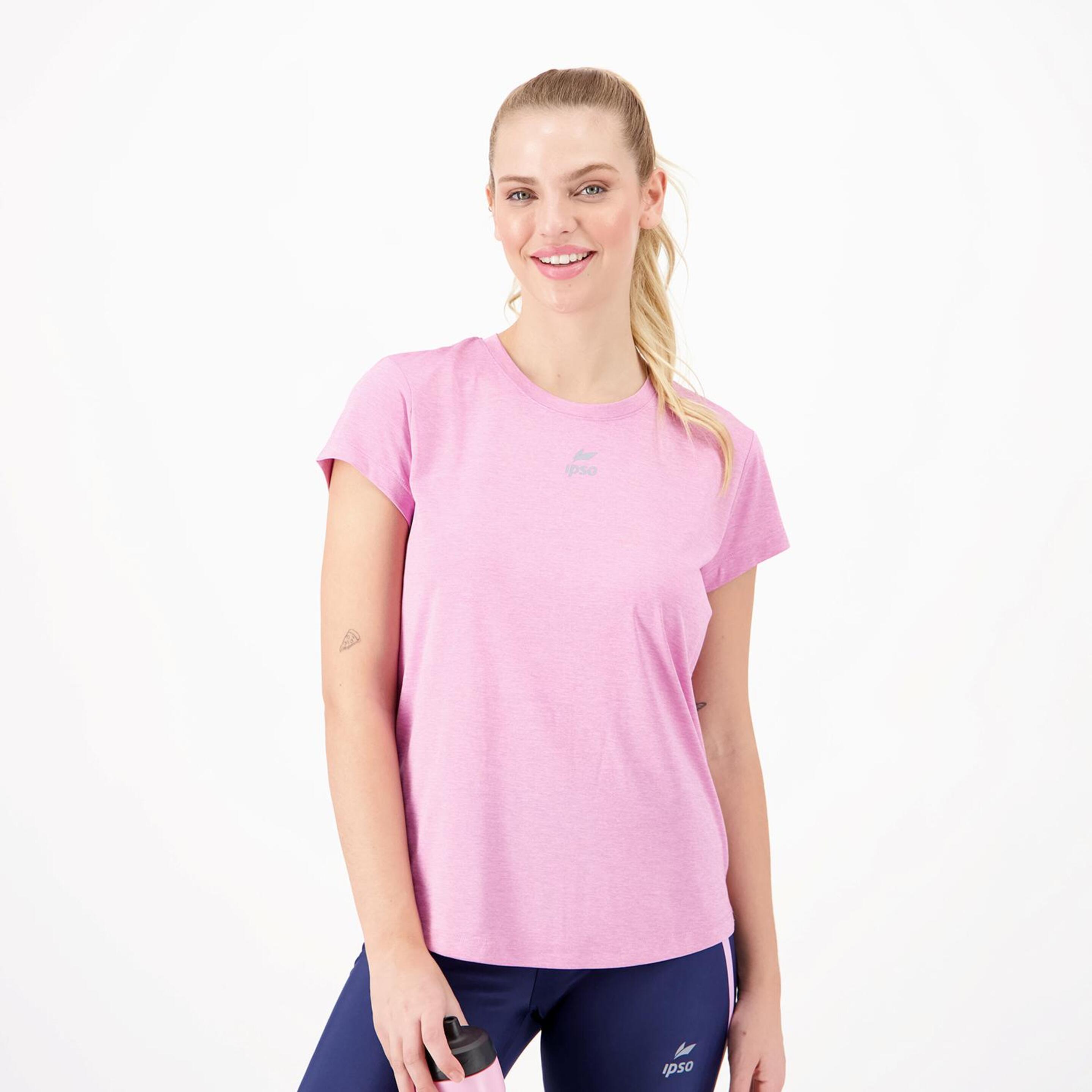 Ipso Combi 2 - Rosa - T-shirt Running Mulher | Sport Zone