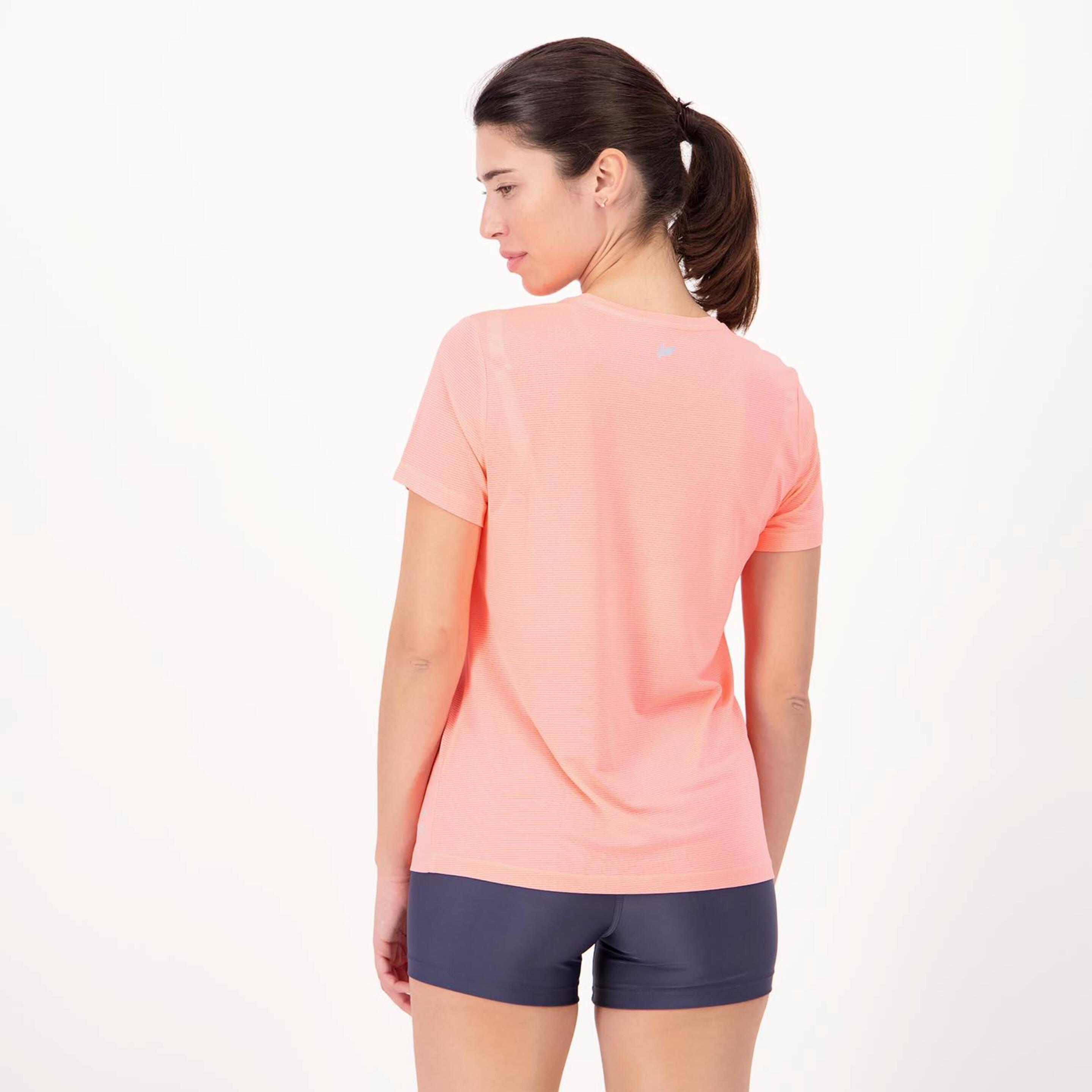 Ipso Basic - Coral - Camiseta Running Mujer  | Sprinter