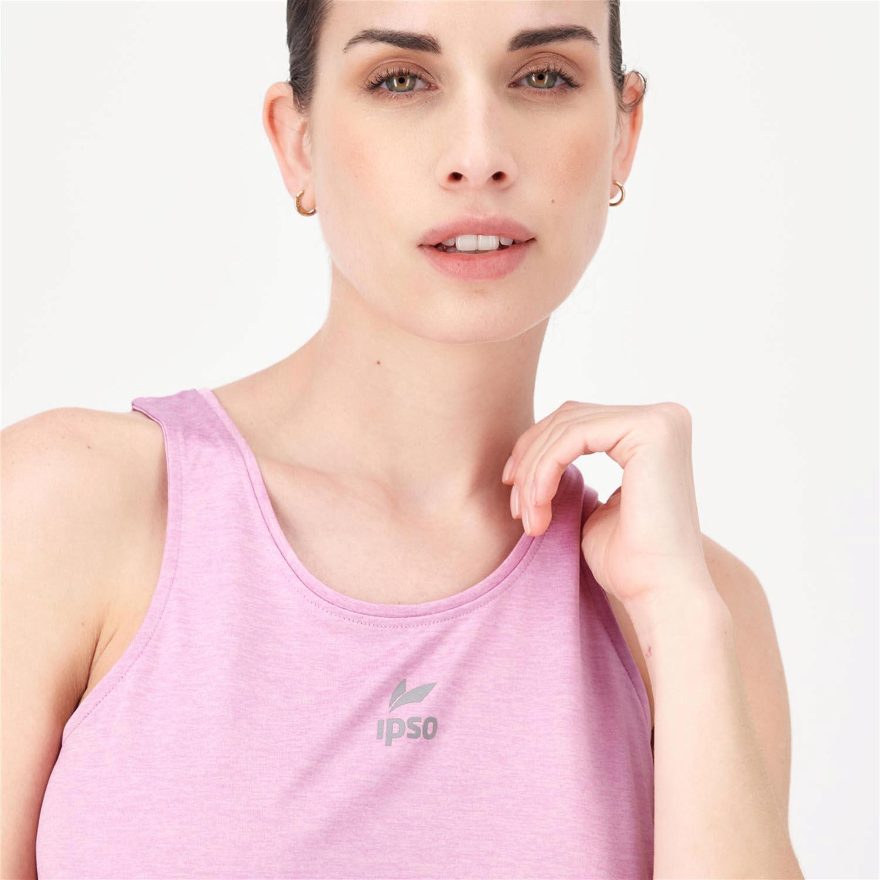 Ipso Combi - Rosa - Camiseta Running Mujer