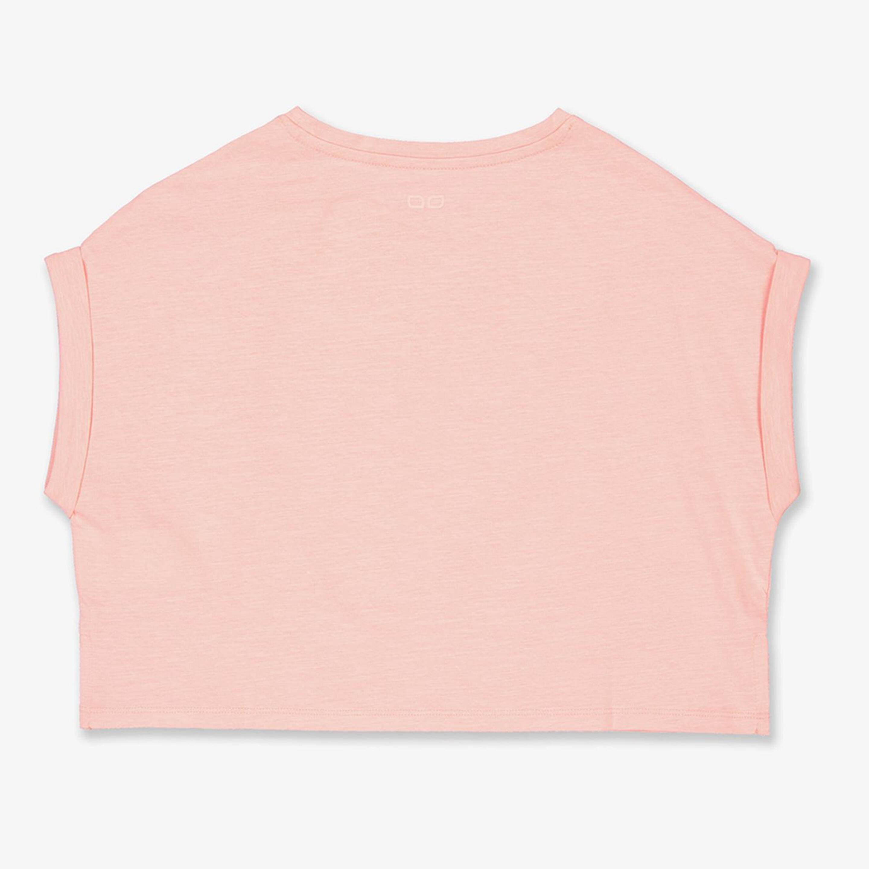 Camiseta Doone - Coral - Camiseta Crop Niña