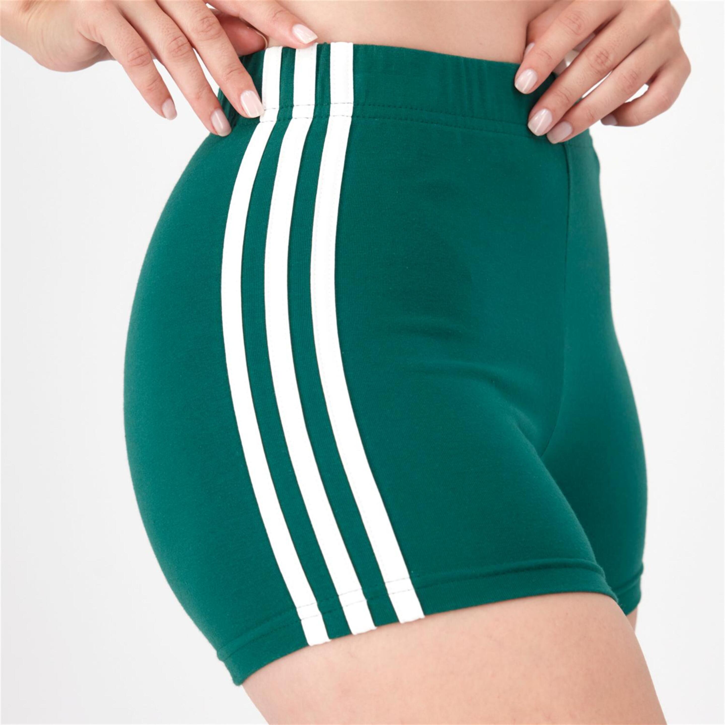 adidas 3S - Verde - Mallas Cortas Mujer
