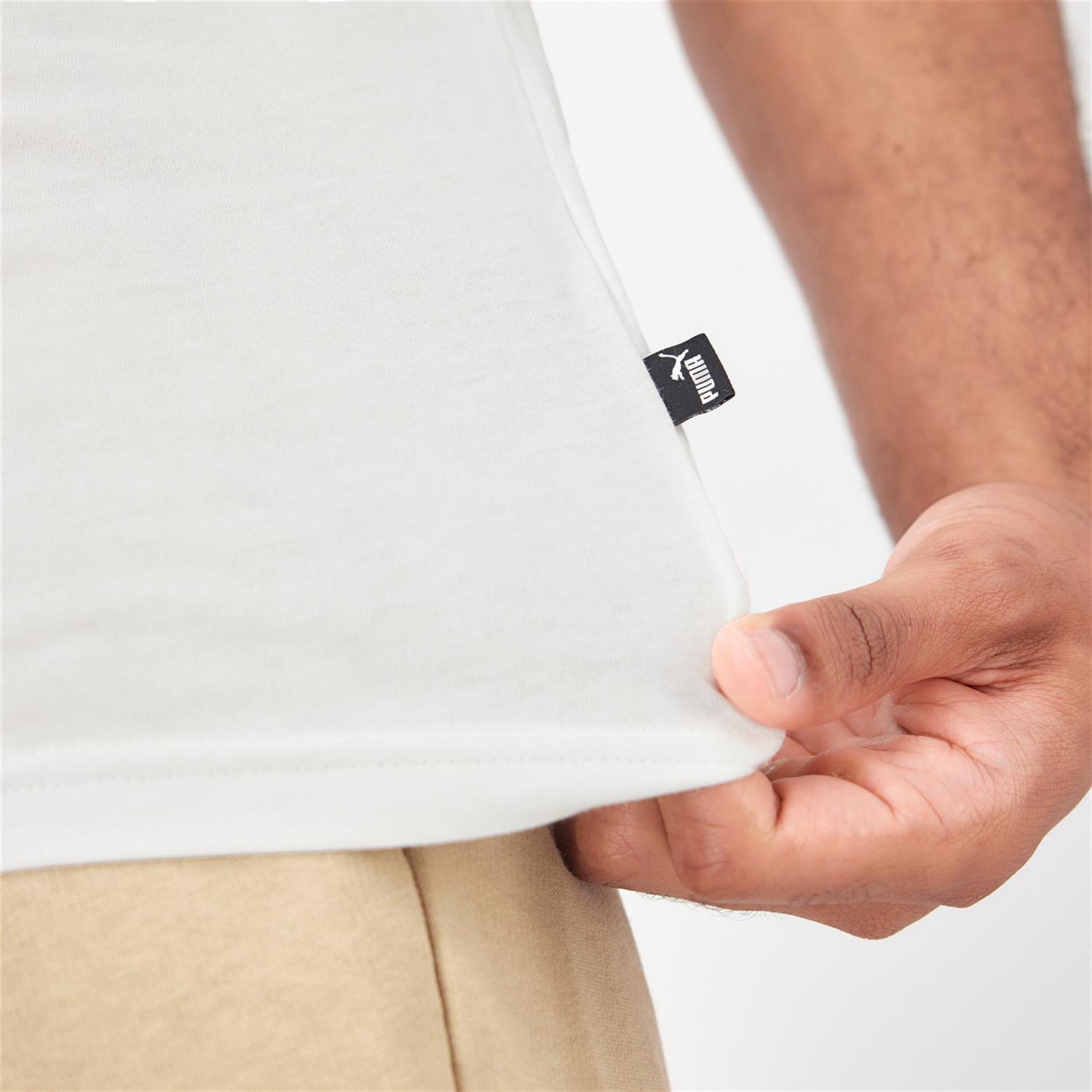Puma Essential Graphic - Blanco - Camiseta Hombre