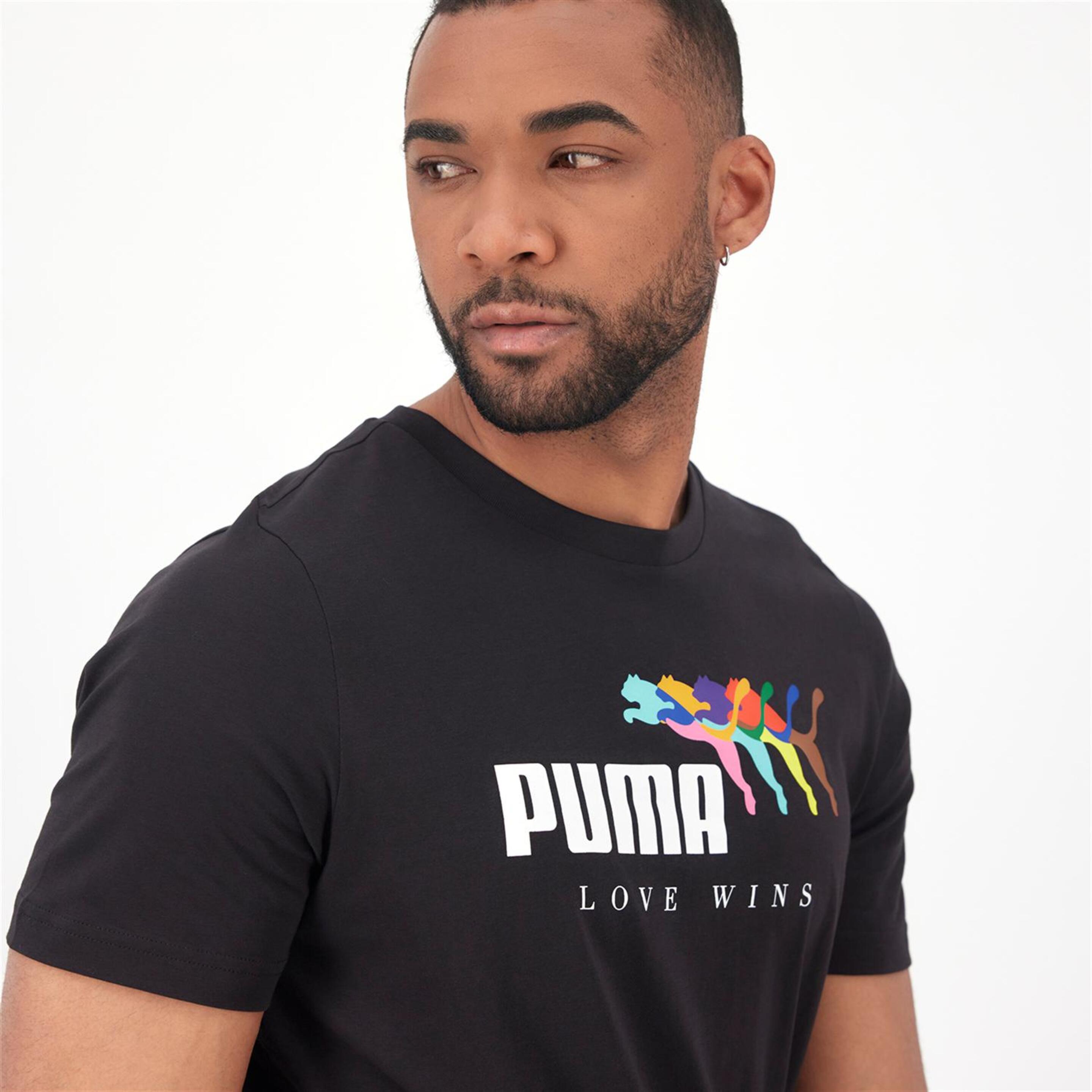 Puma Love Wins - Negro - Camiseta Hombre