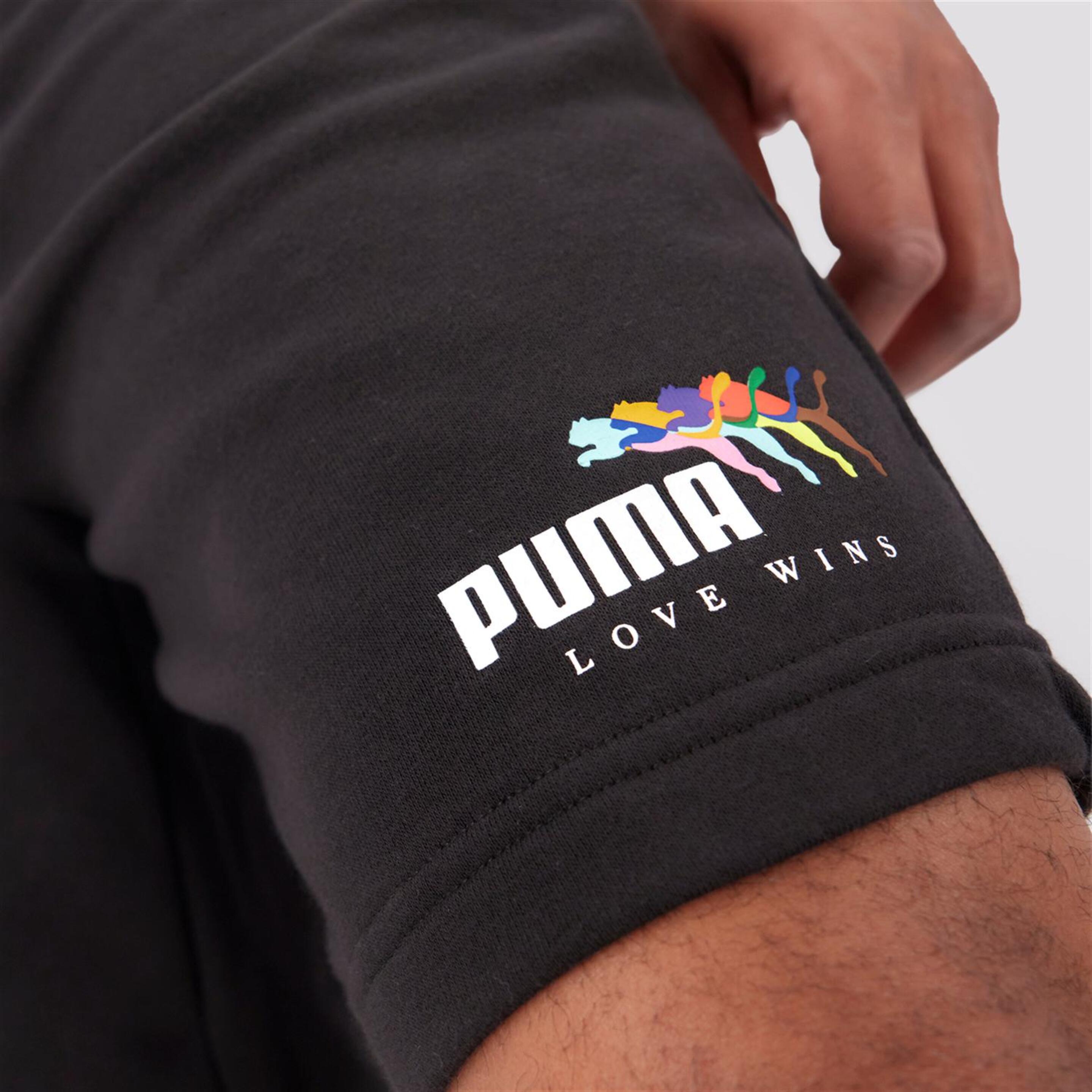 Puma Love Wins - Negro - Pantalón Corto Hombre
