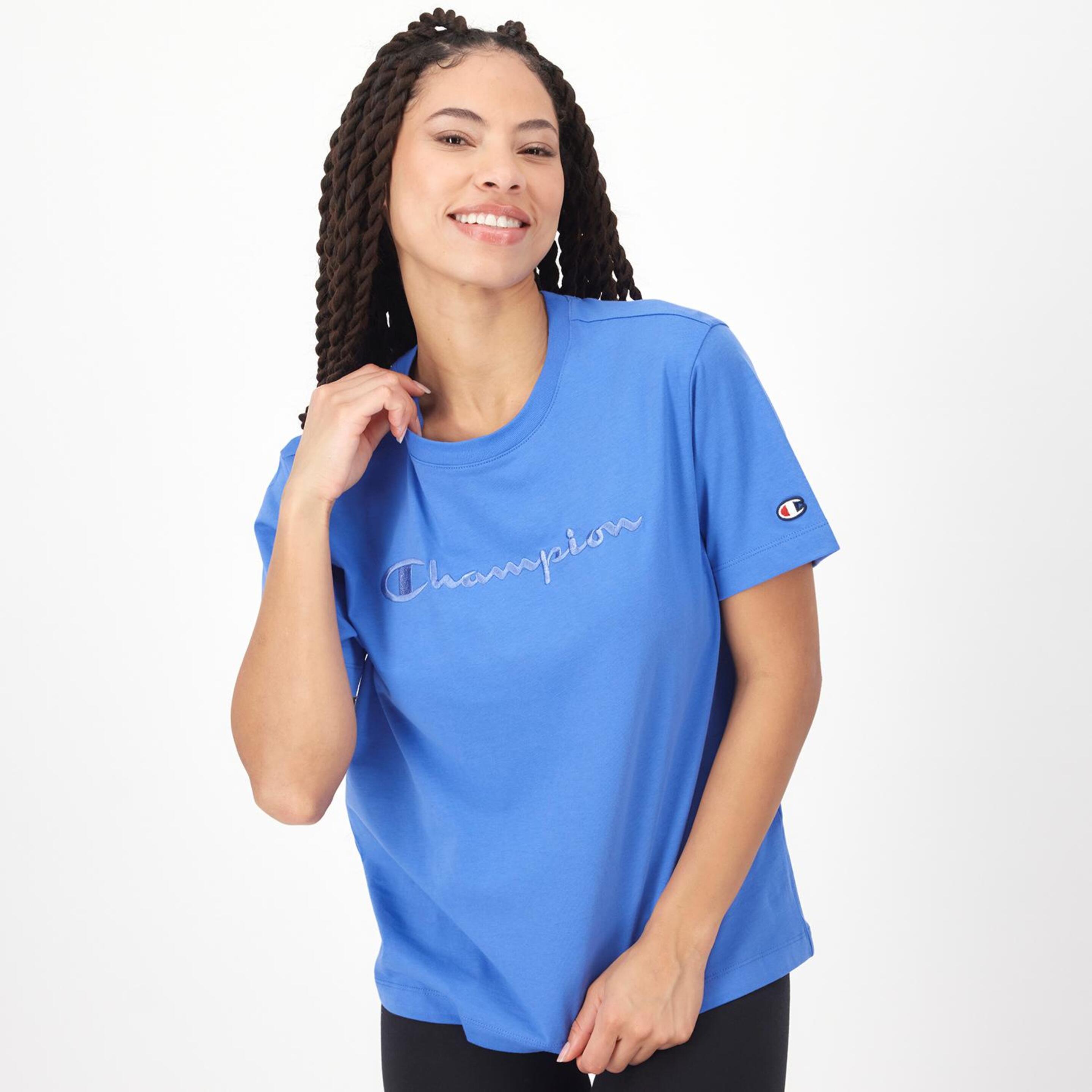 Champion Relaxed - azul - Camiseta Mujer