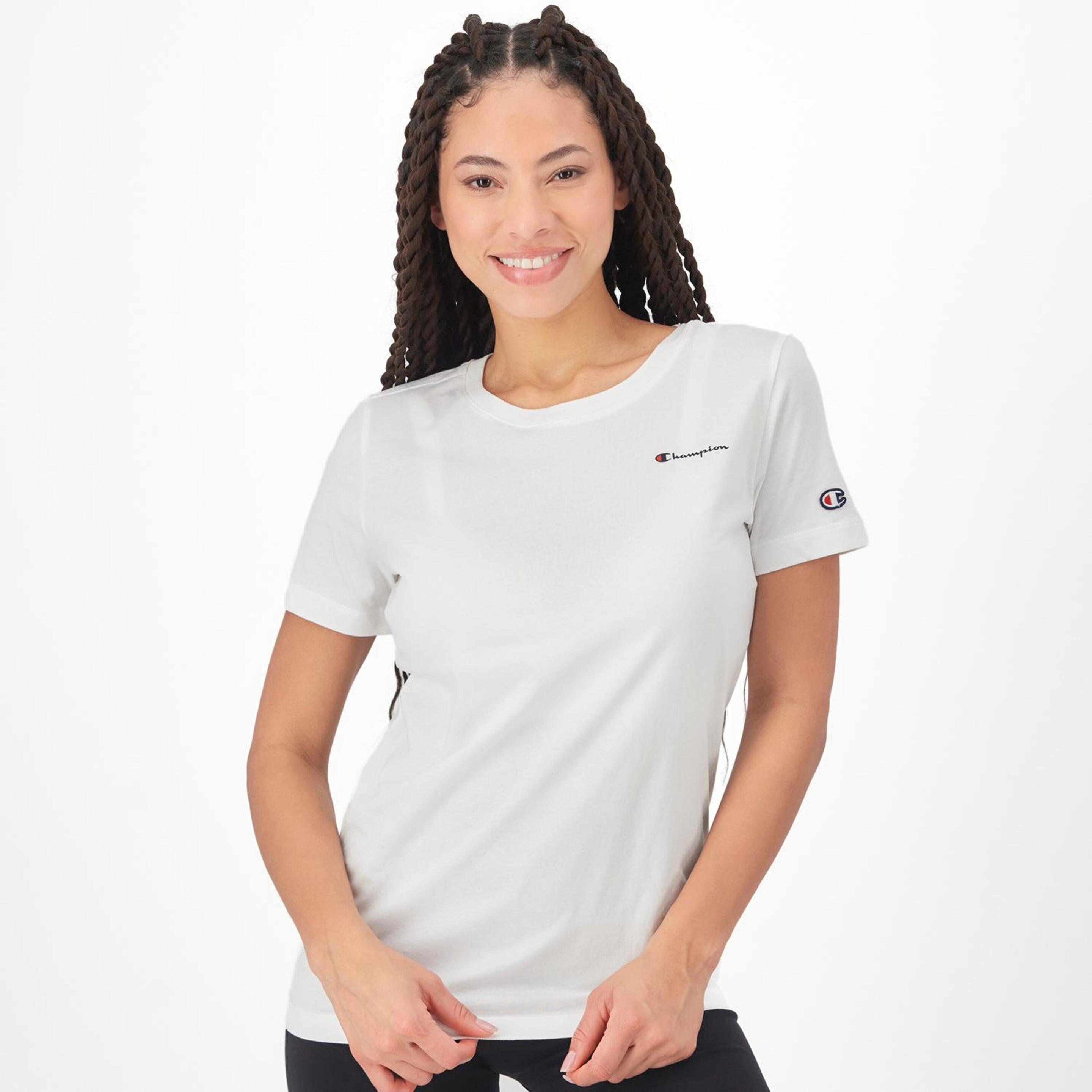 Camiseta Champion - Blanco - Camiseta Mujer  | Sprinter
