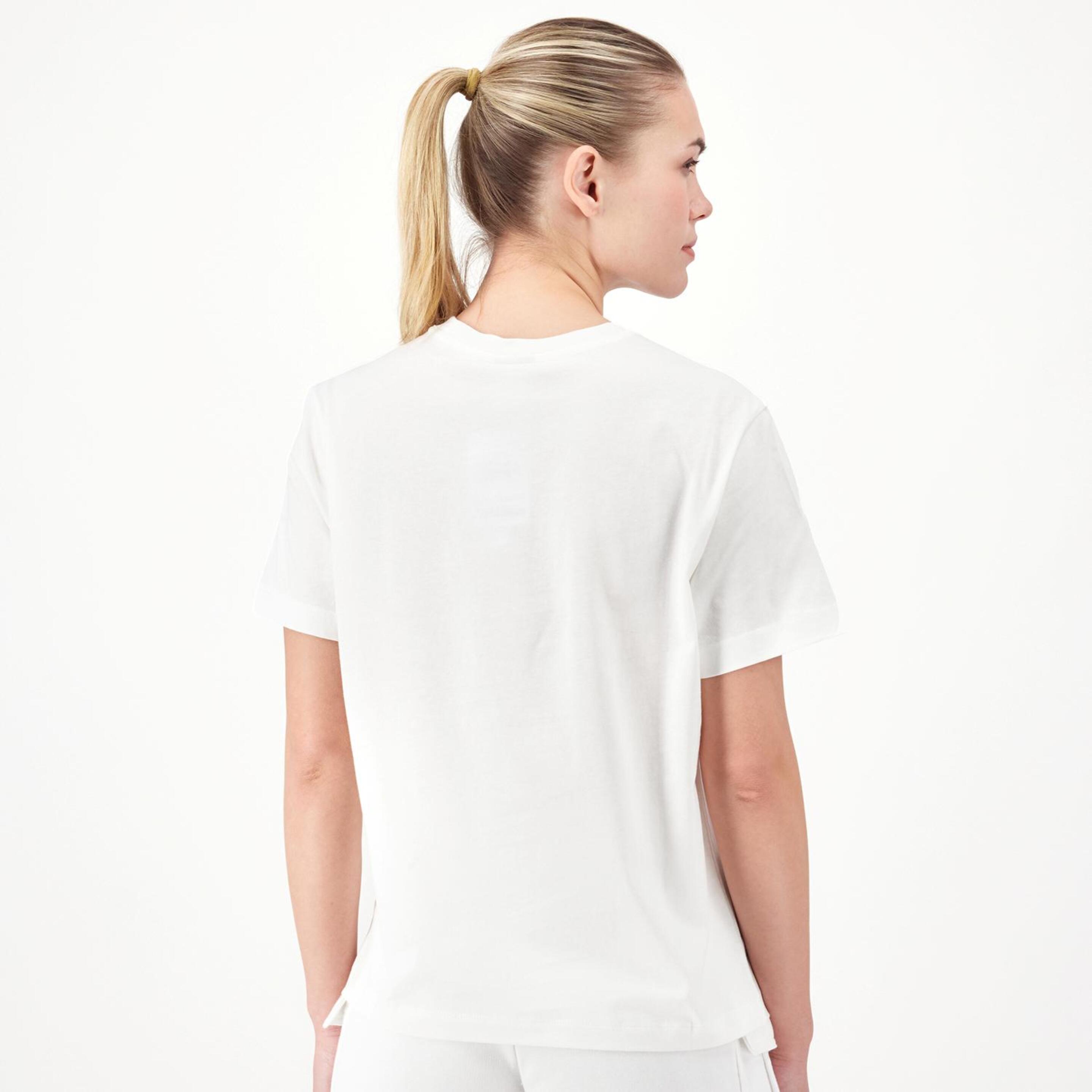 Champion Relaxed Big Logo - Blanco - Camiseta Mujer