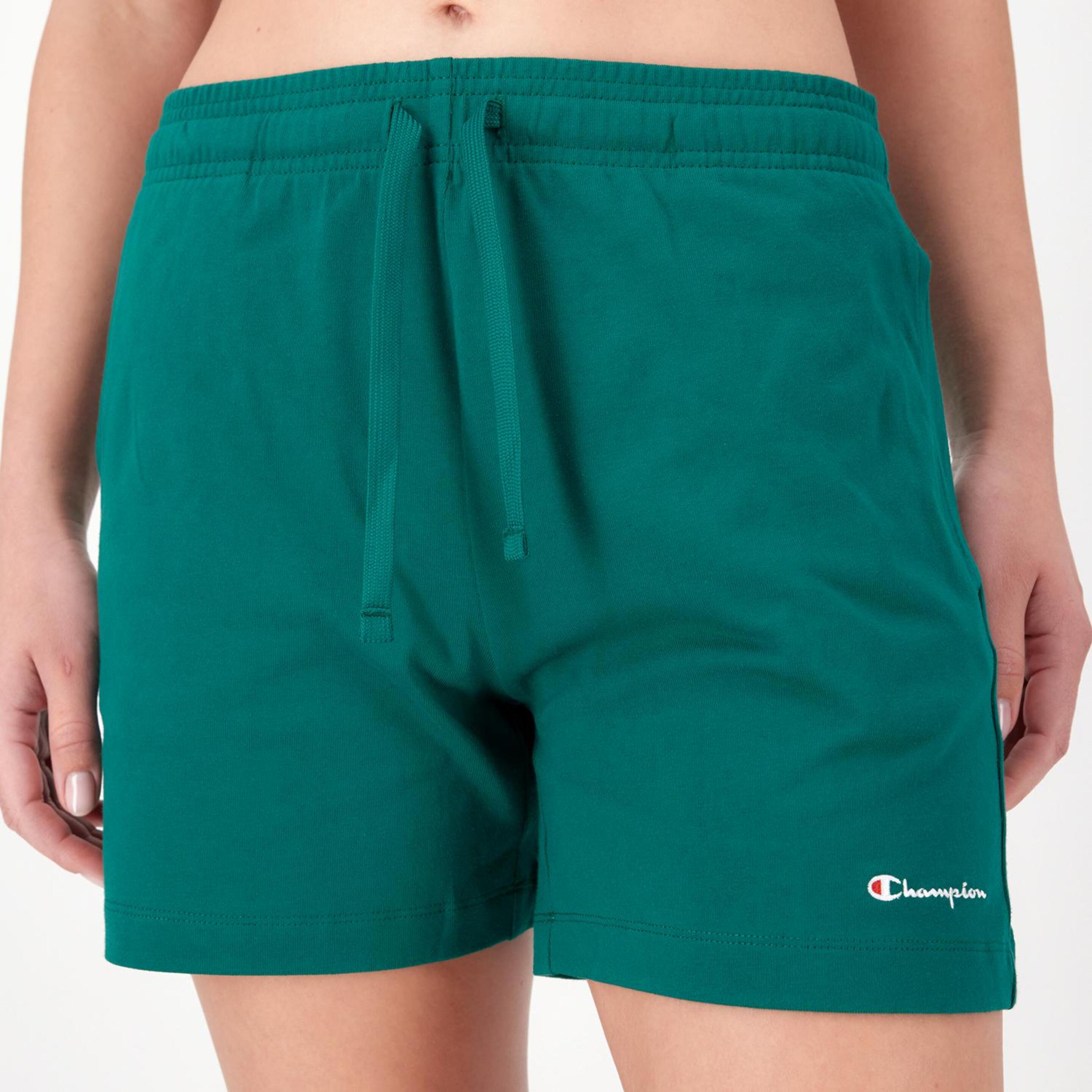 Pantalón Champion - verde - Pantalón Corto Mujer