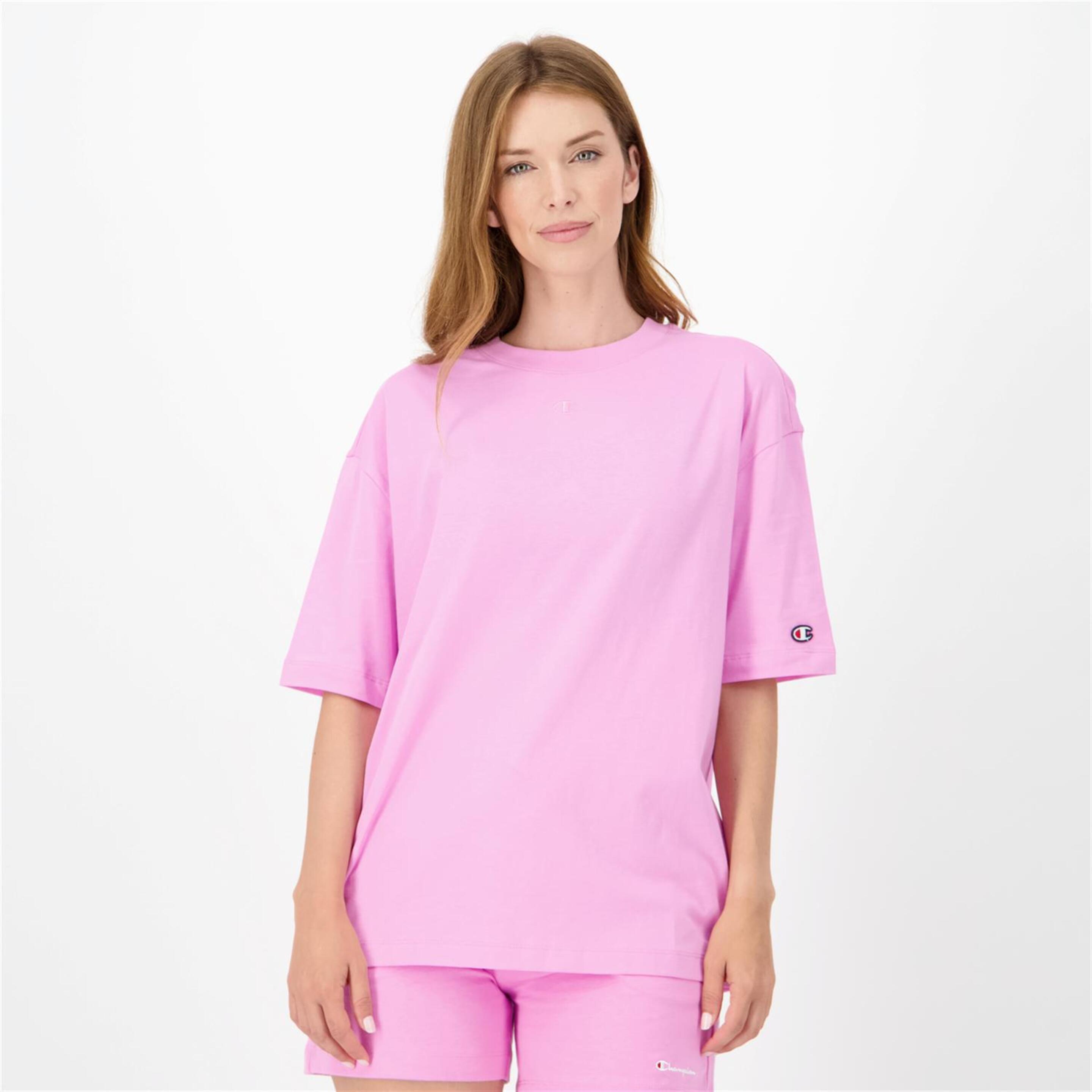 Camiseta Champion - rosa - Camiseta Mujer
