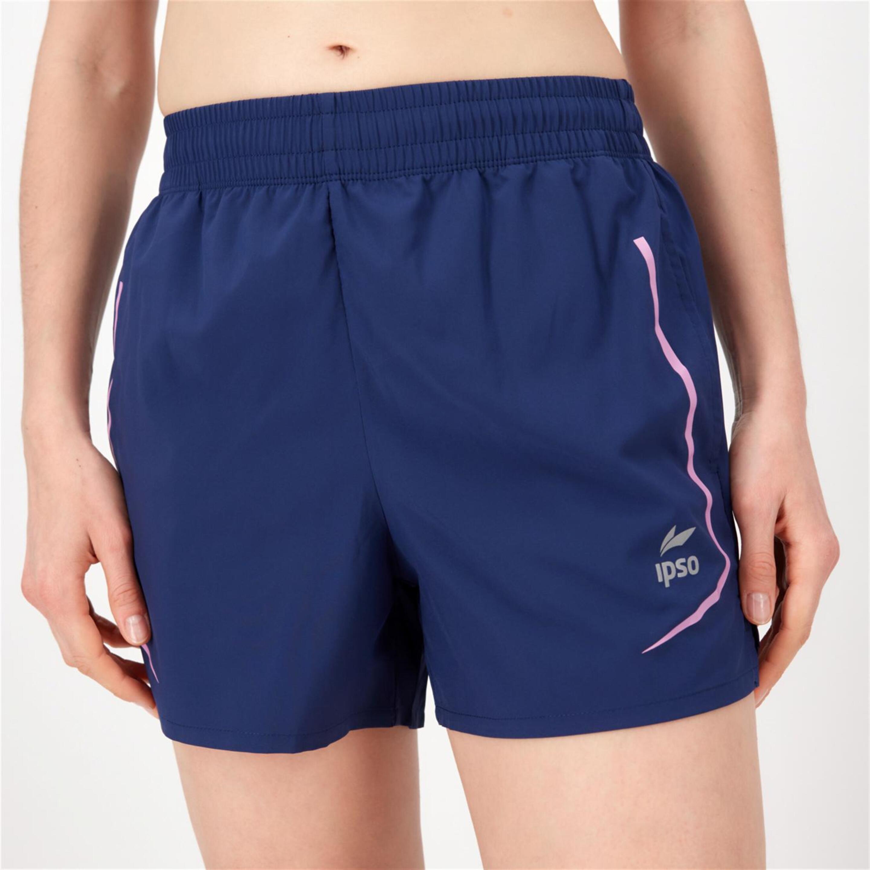 Ipso Combi - azul - Pantalón Corto Running Mujer