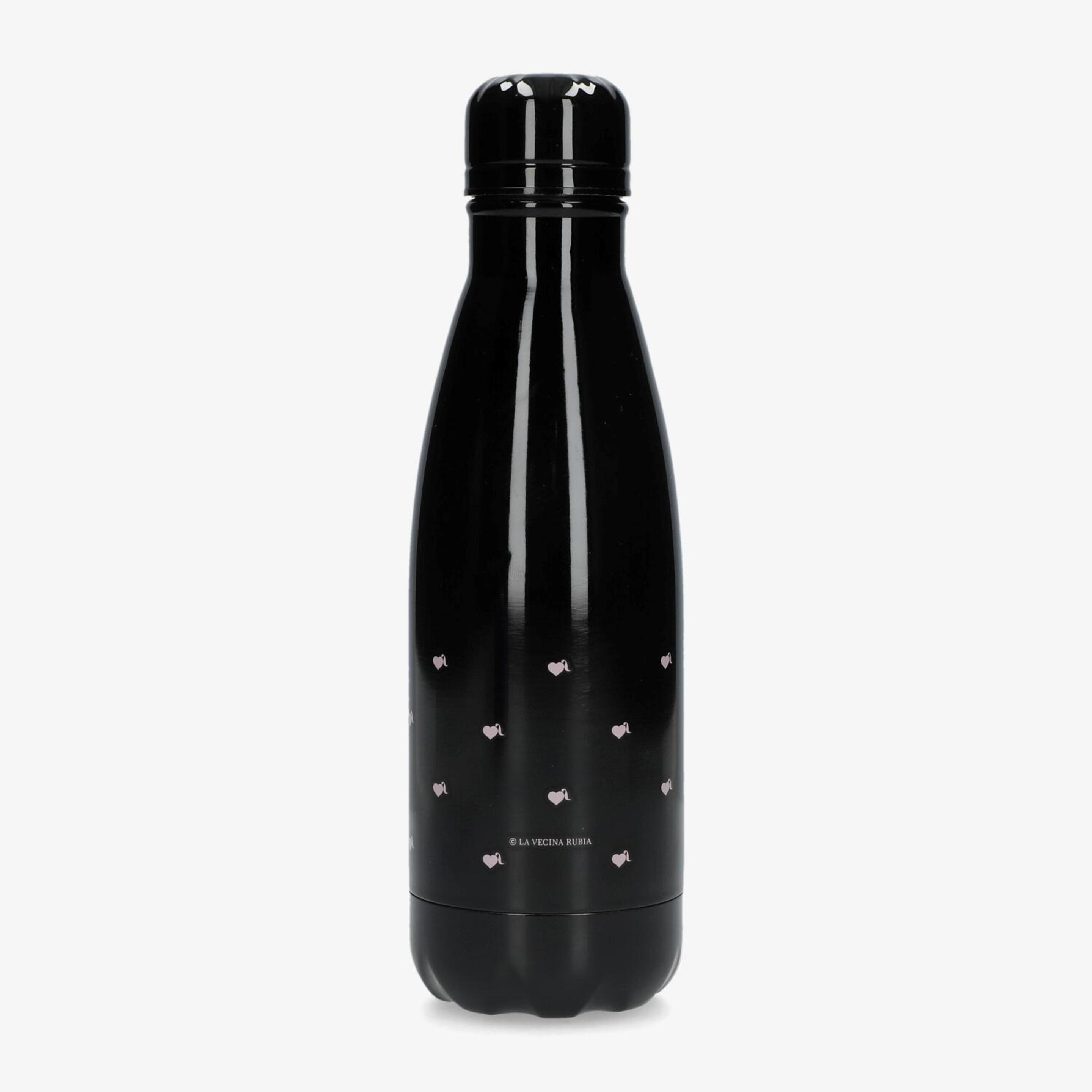 Botella La Vecina Rubia - Negro - Bidón Fitness 0,5 L