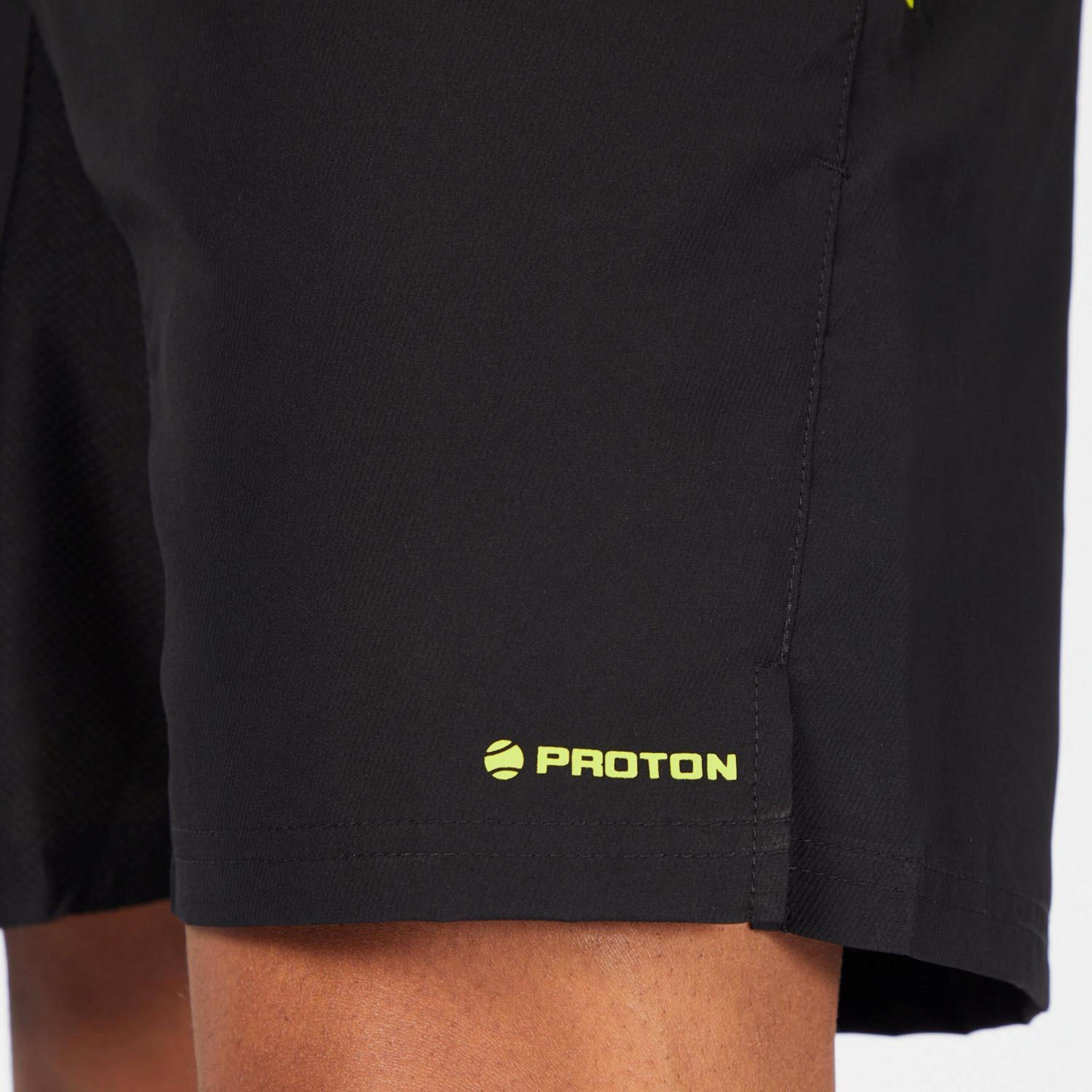 Pantalón Corto Proton - Negro - Pantalón Pádel Hombre