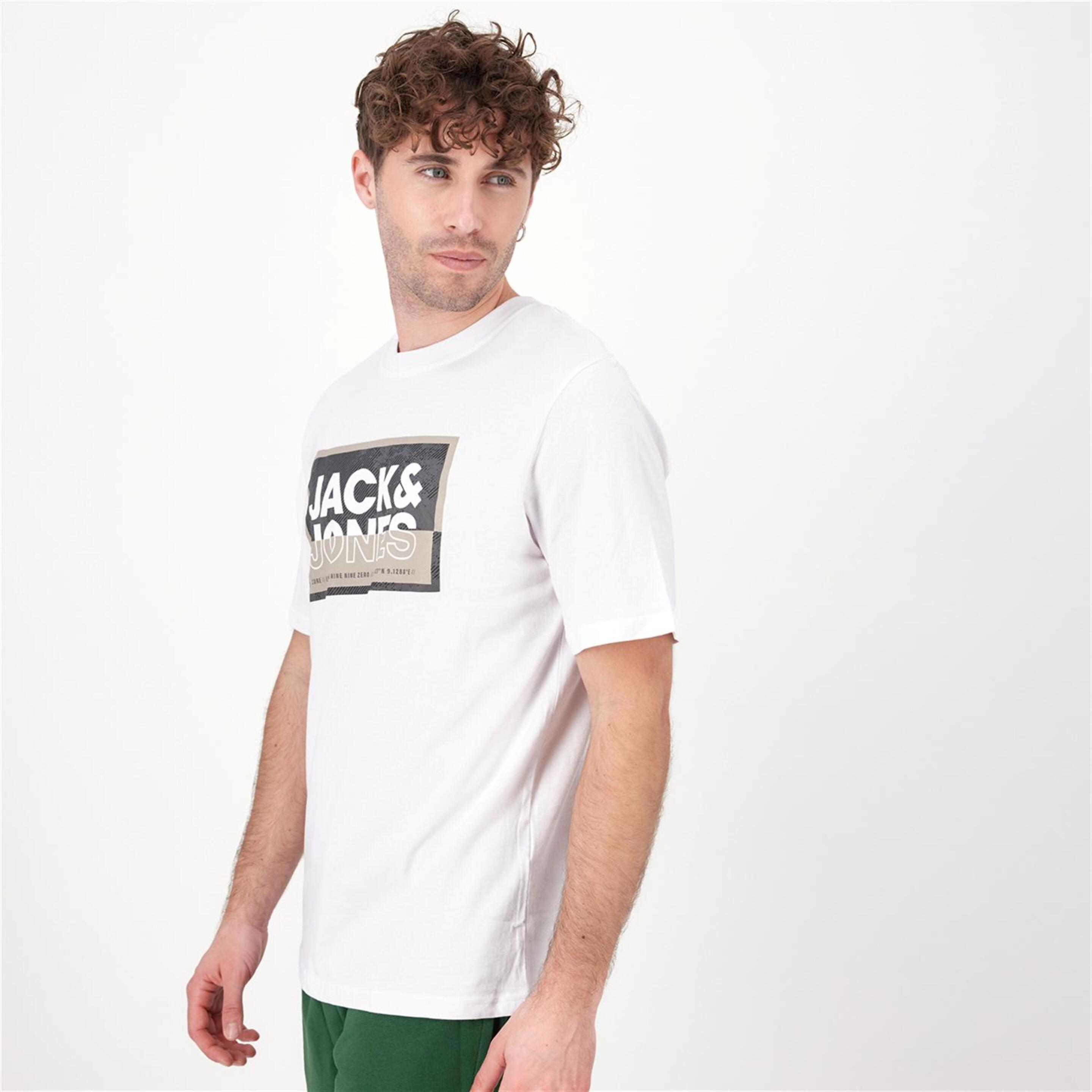 Jack & Jones Logan - Blanco - Camiseta Hombre