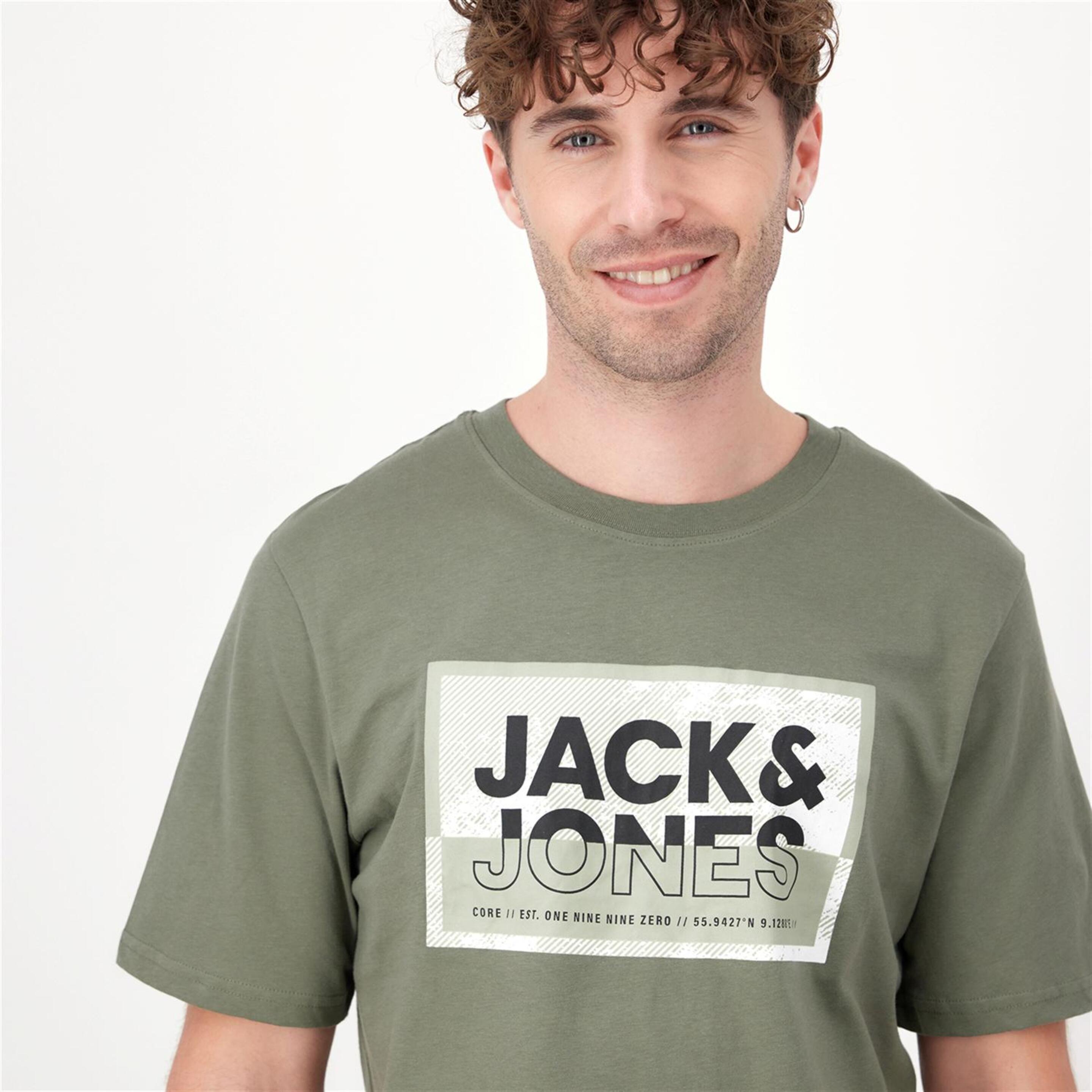 Jack & Jones Logan - Verde - Camiseta Hombre