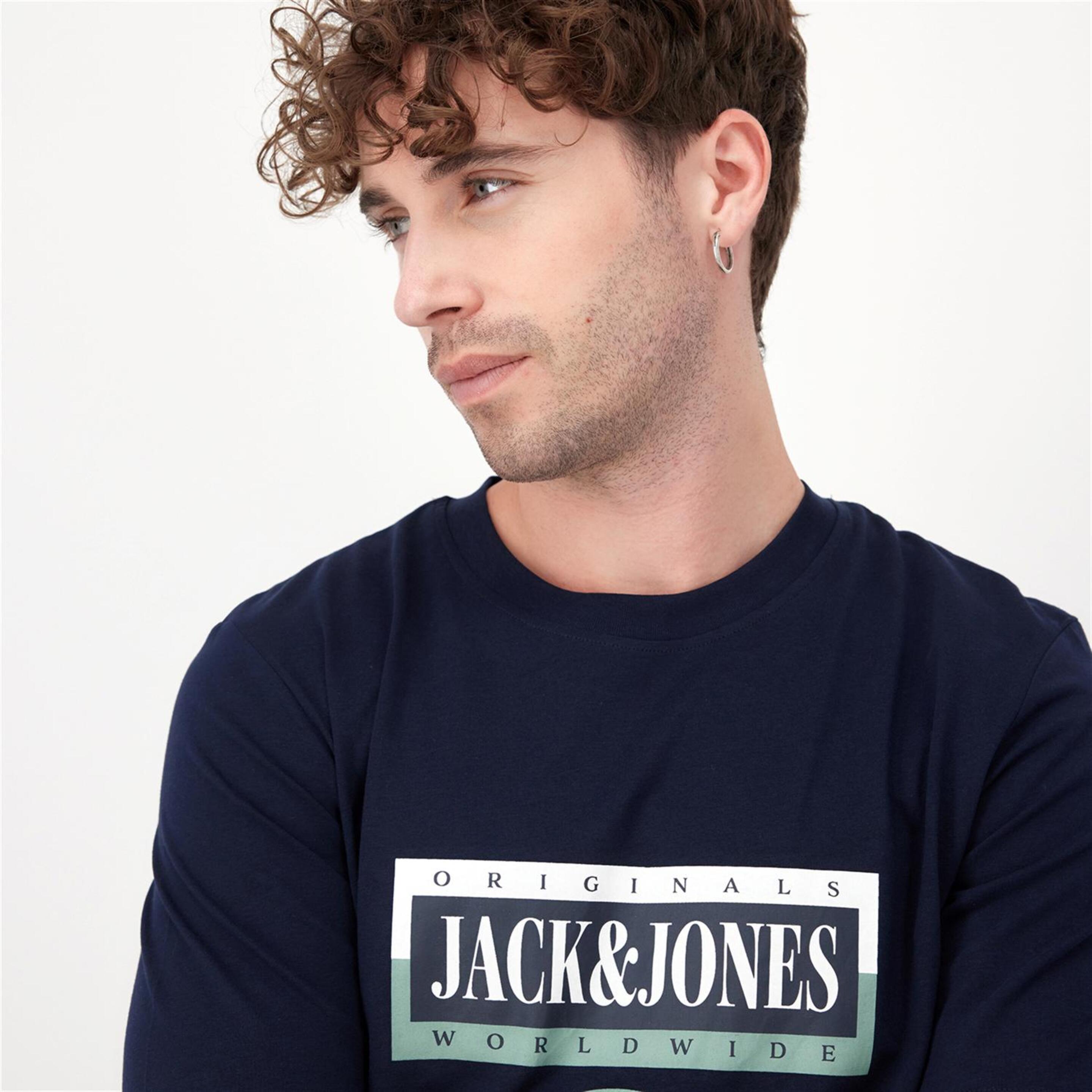 Jack & Jones Bin - Marino - Camiseta Hombre