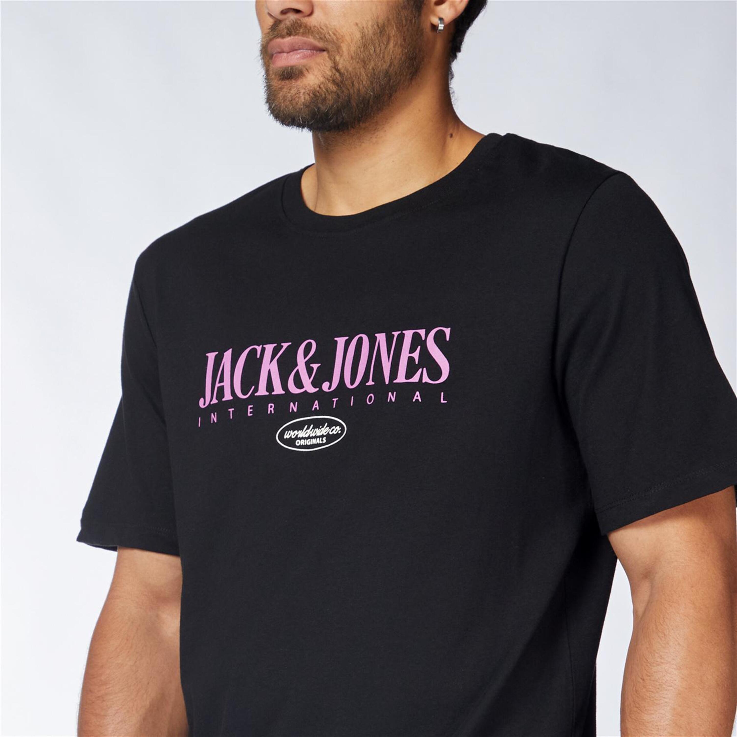 Jack & Jones Lucca - Negro - Camiseta Hombre