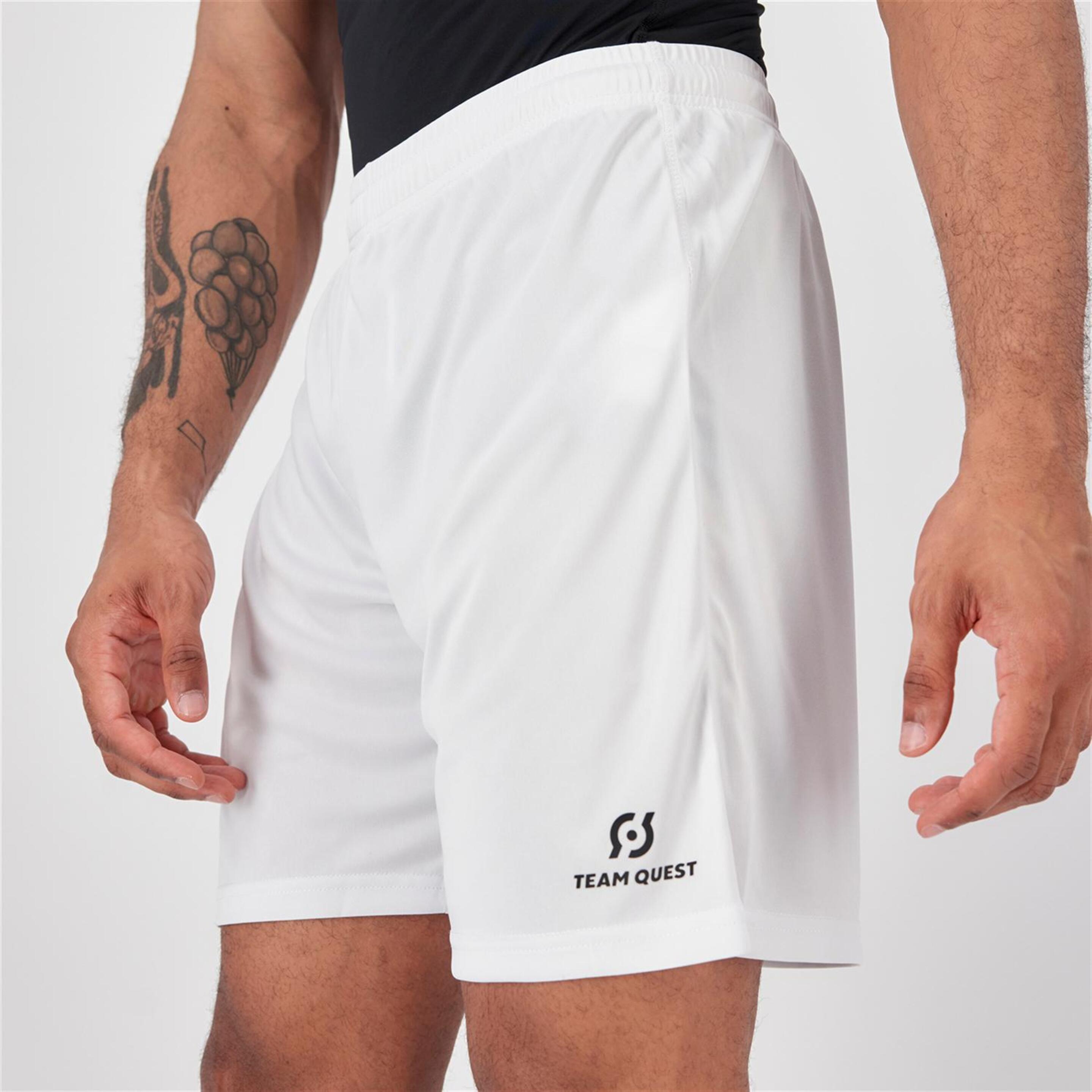 Team Quest Basic - blanco - Pantalón Corto Fútbol Hombre