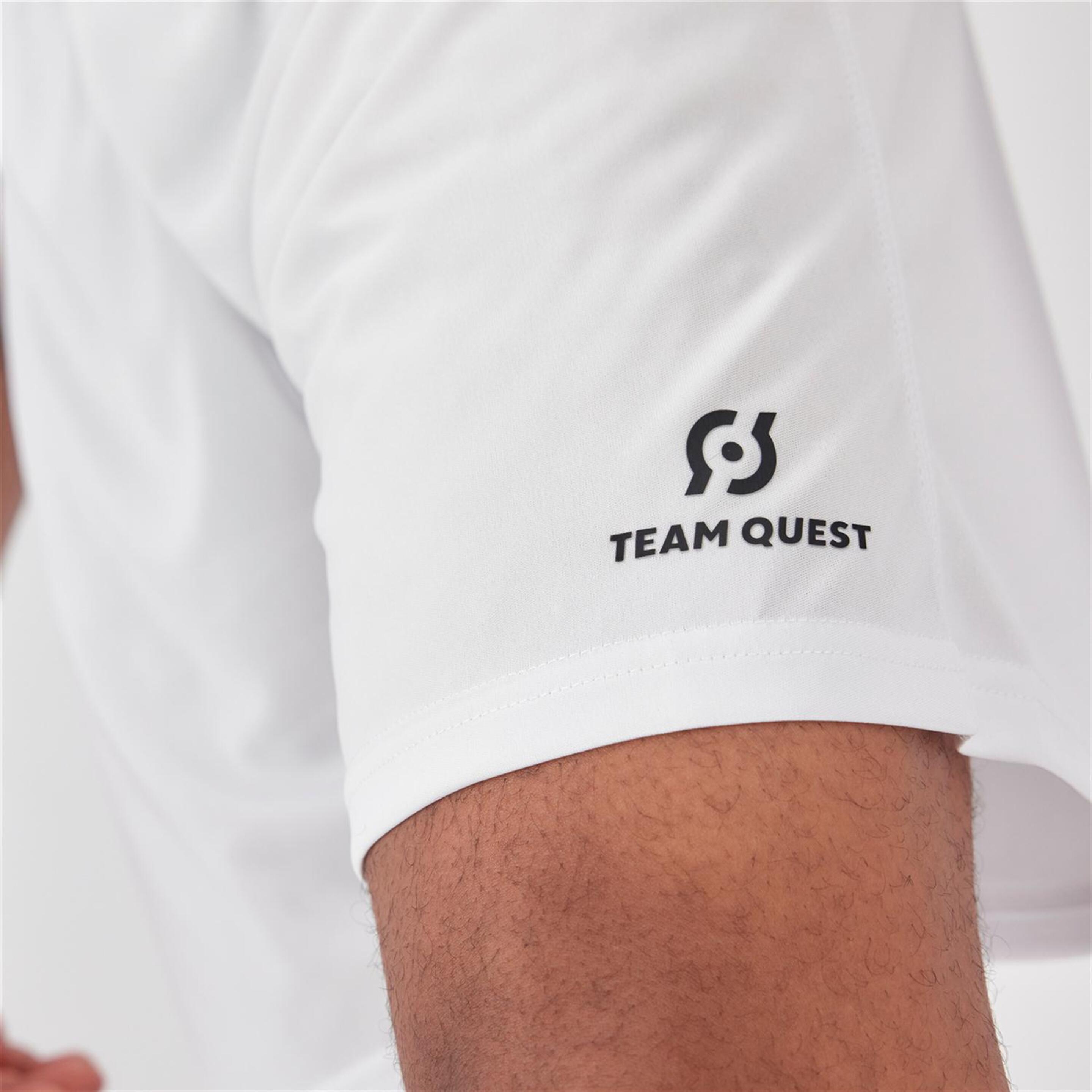 Team Quest Basic - Blanco - Pantalón Corto Fútbol Hombre