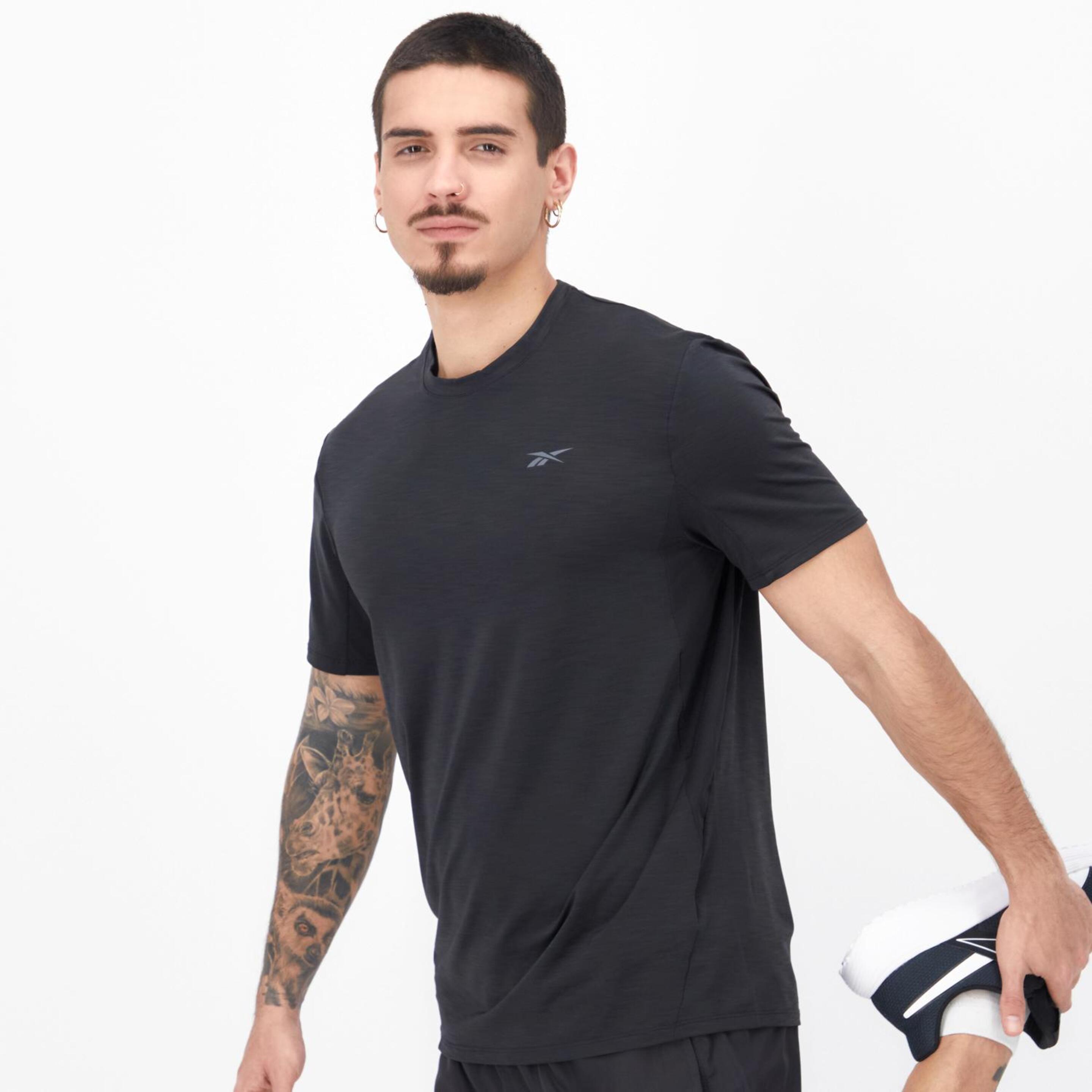 Reebok Athlete 2.0 Chill - Negro - Camiseta Running Hombre