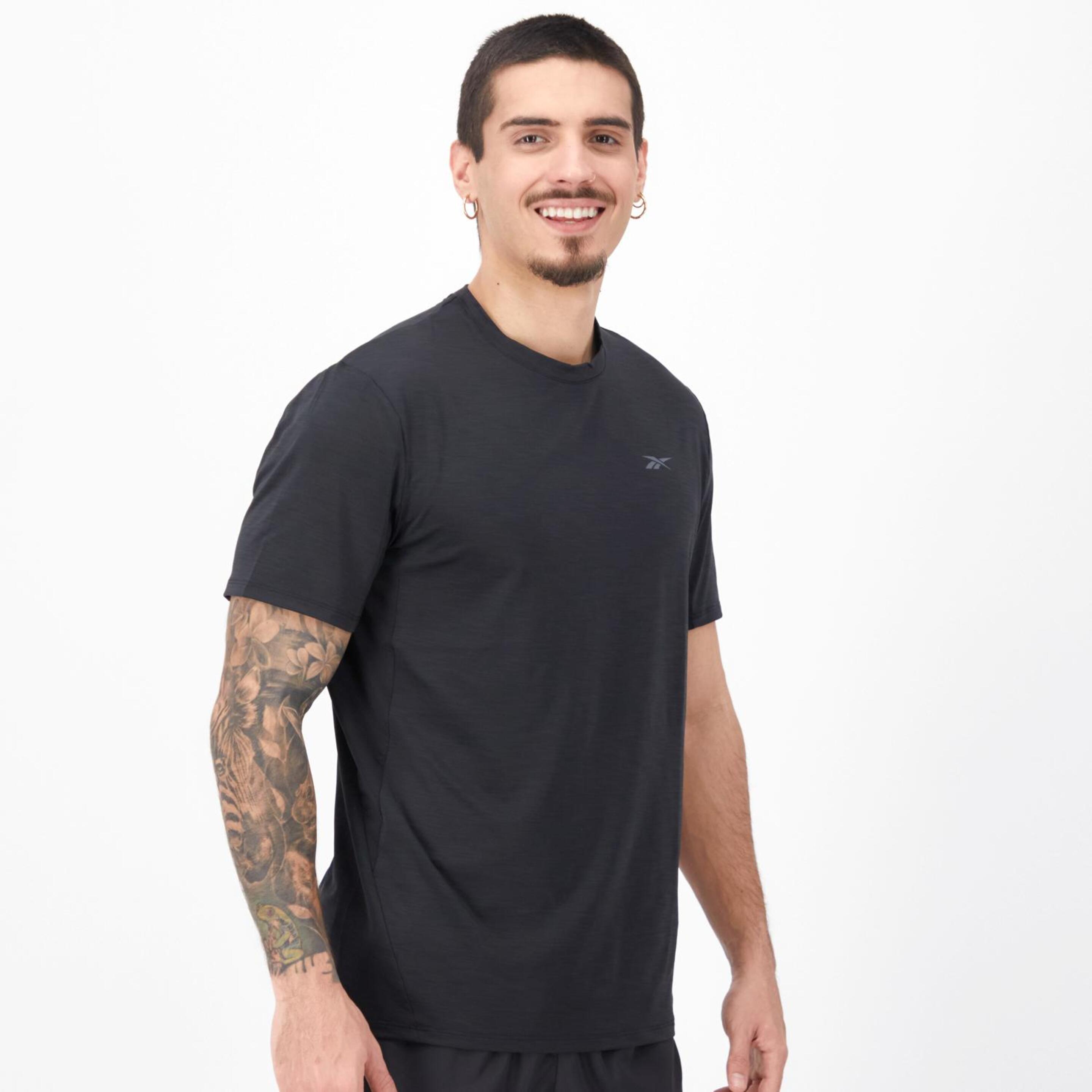 Reebok Athlete 2.0 Chill - Negro - Camiseta Running Hombre