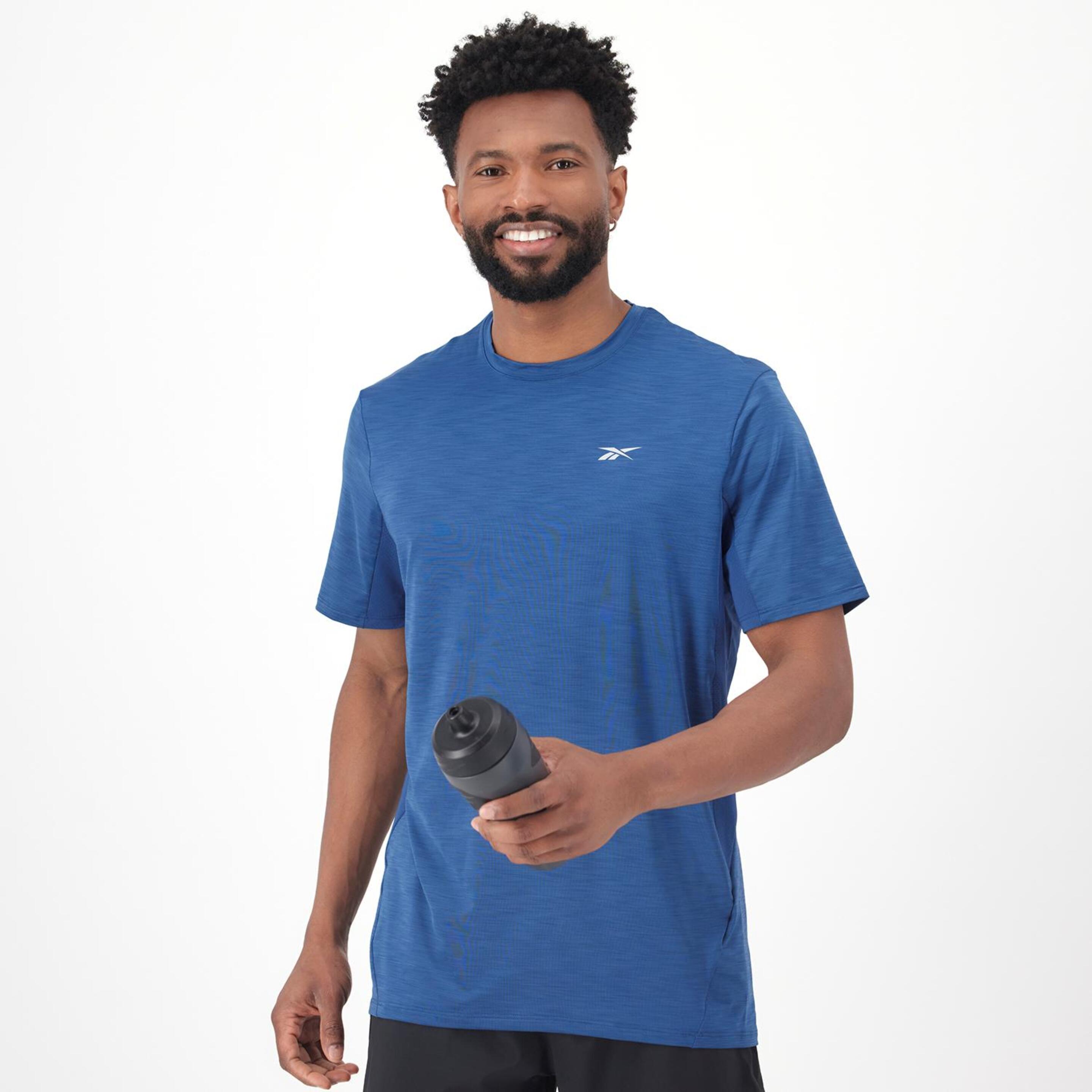 Reebok Athlete 2.0 Chill - azul - Camiseta Running Hombre