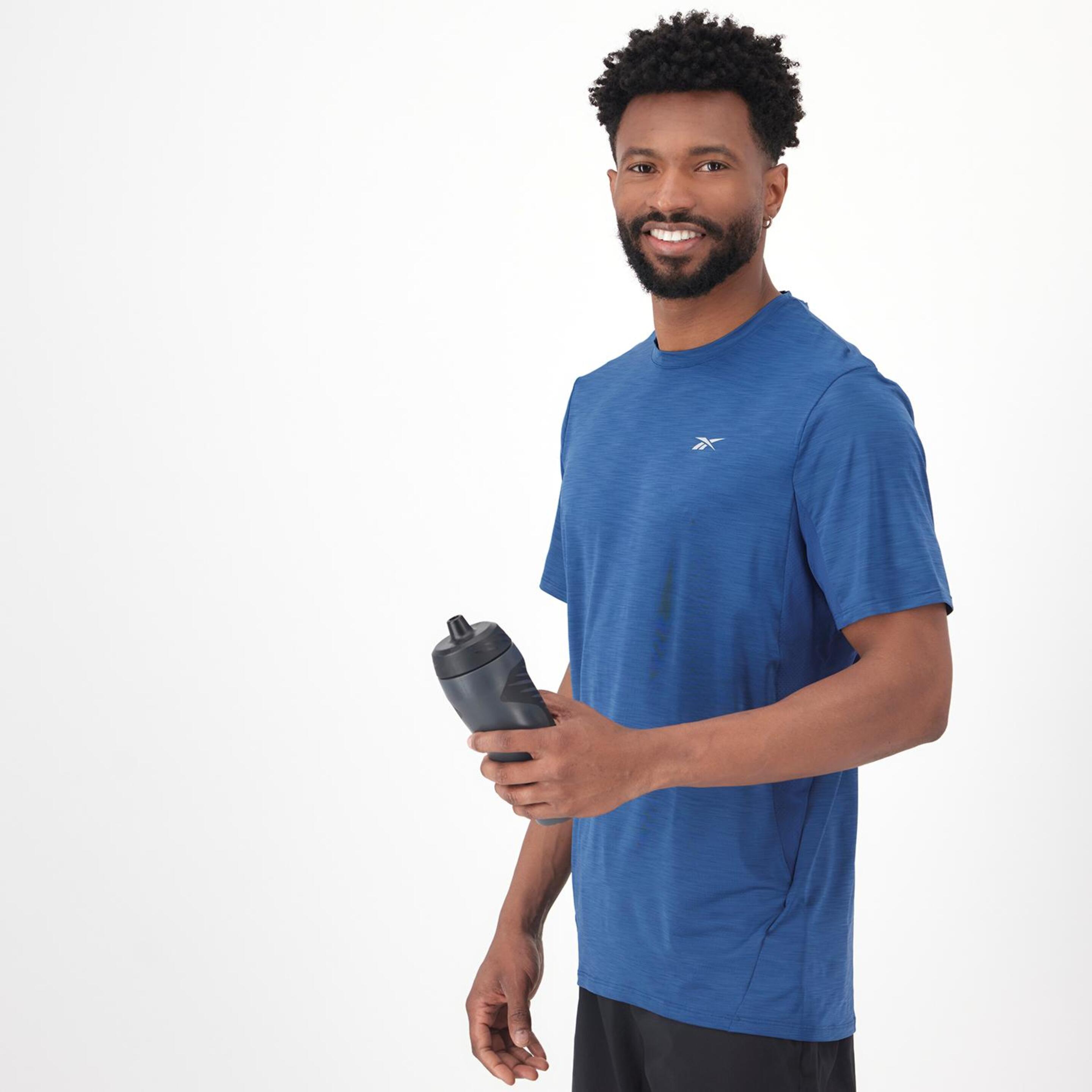 Reebok Athlete 2.0 Chill - Azul - Camiseta Running Hombre