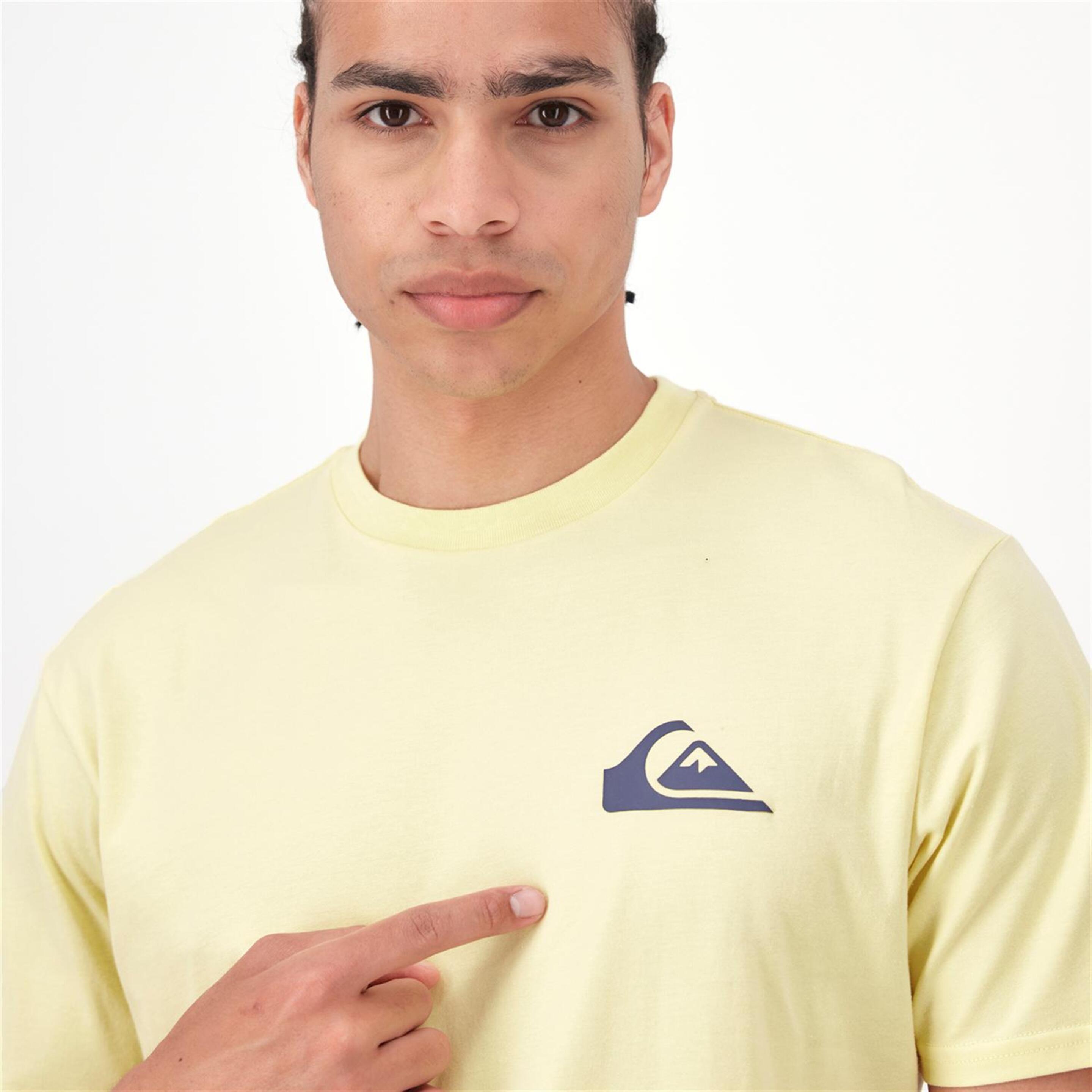 Camiseta Quiksilver - Amarillo - Camiseta Hombre