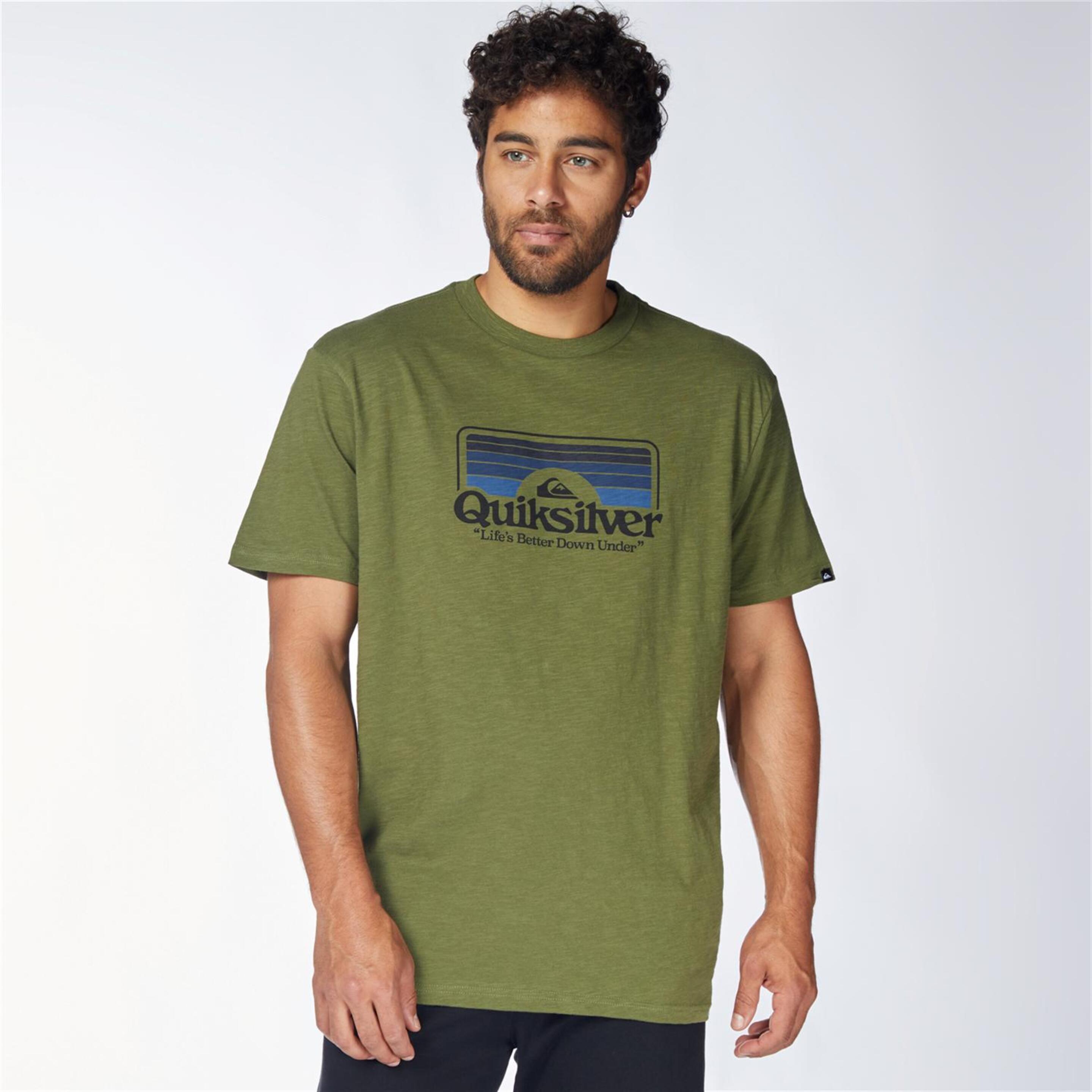 Camiseta Quiksilver - verde - Camiseta Hombre
