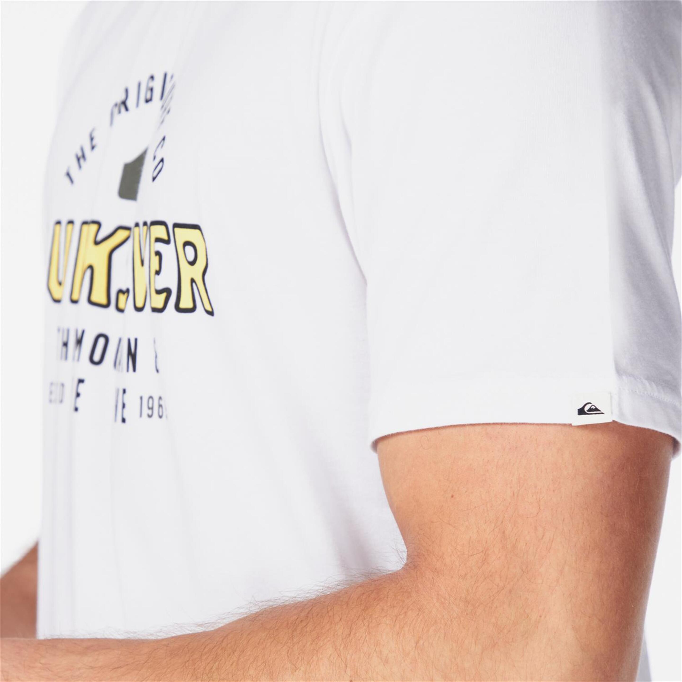 Camiseta Quiksilver - Blanco - Camiseta Hombre