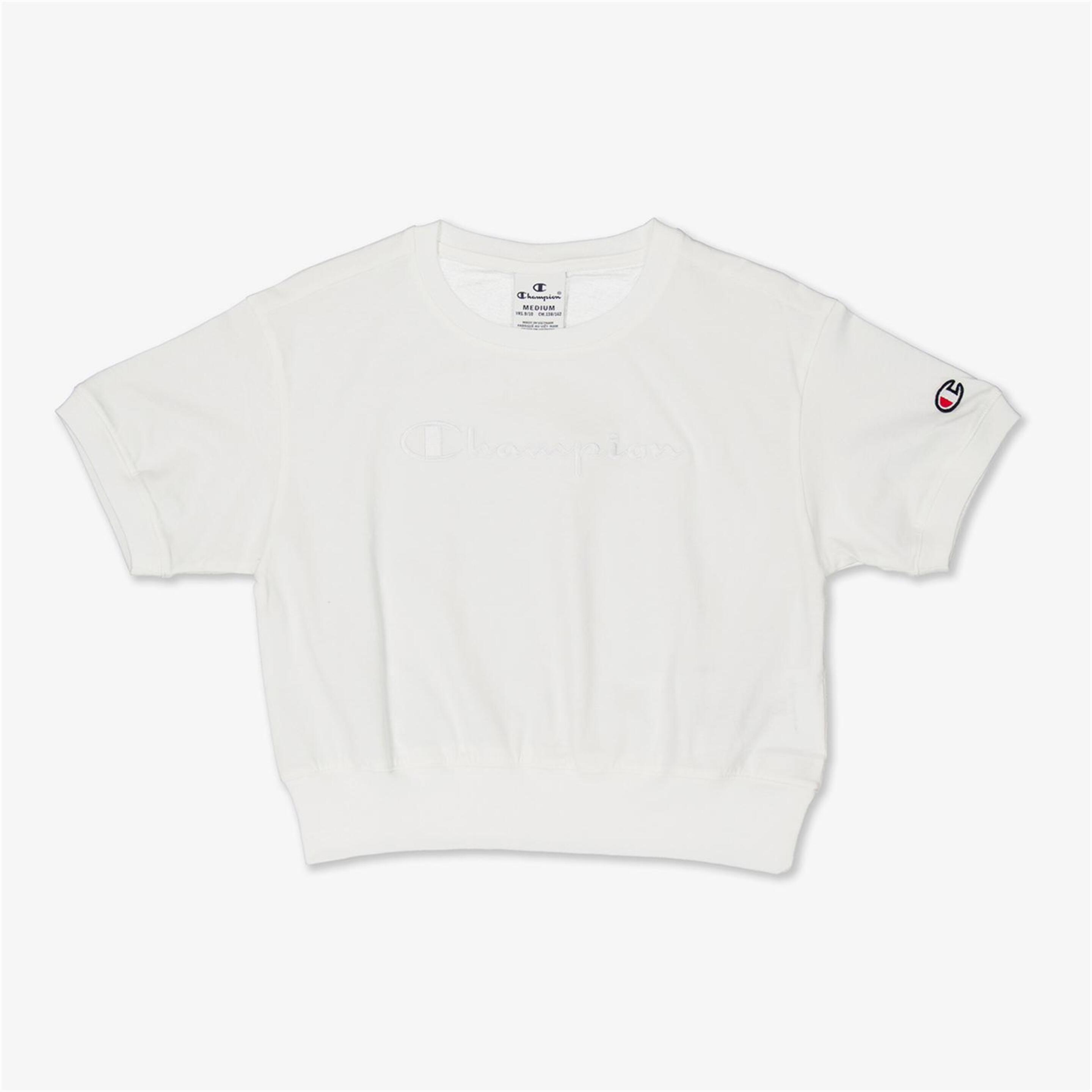 Camiseta Champion - blanco - Camiseta Crop Niña