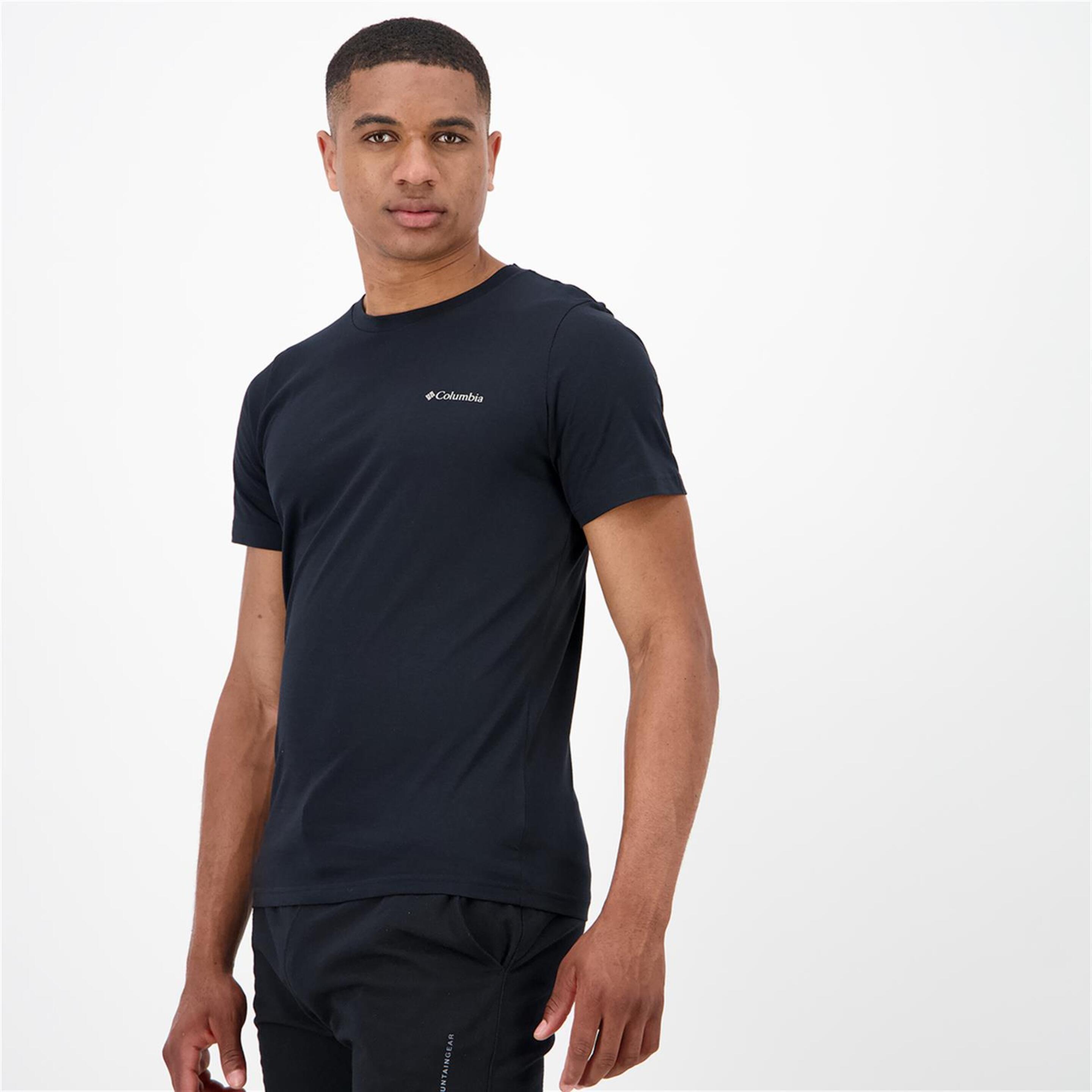 Columbia Rapid Ridge - Negro - Camiseta Montaña Hombre