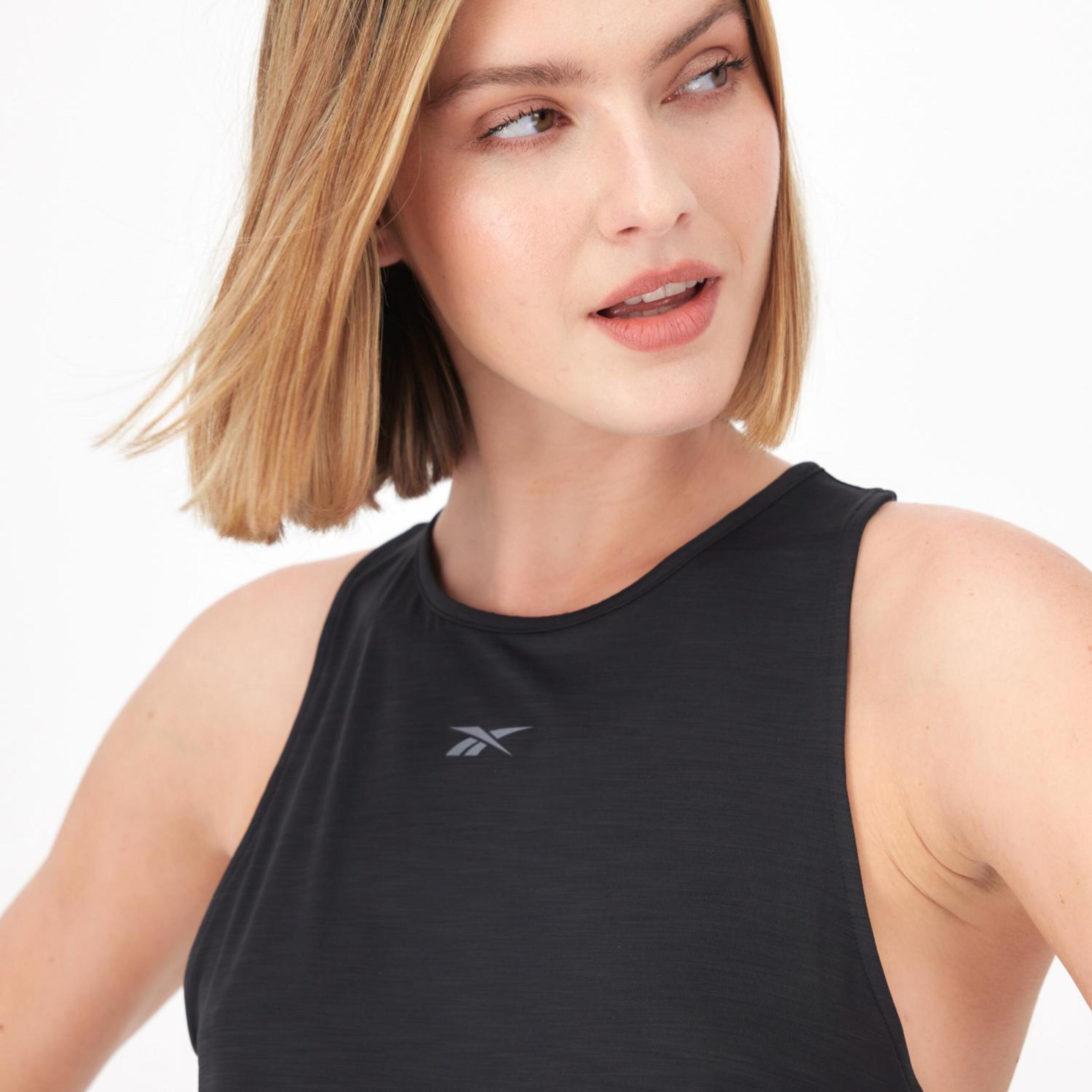 Reebok Performance - Negro - Camiseta Fitness Mujer  | Sprinter