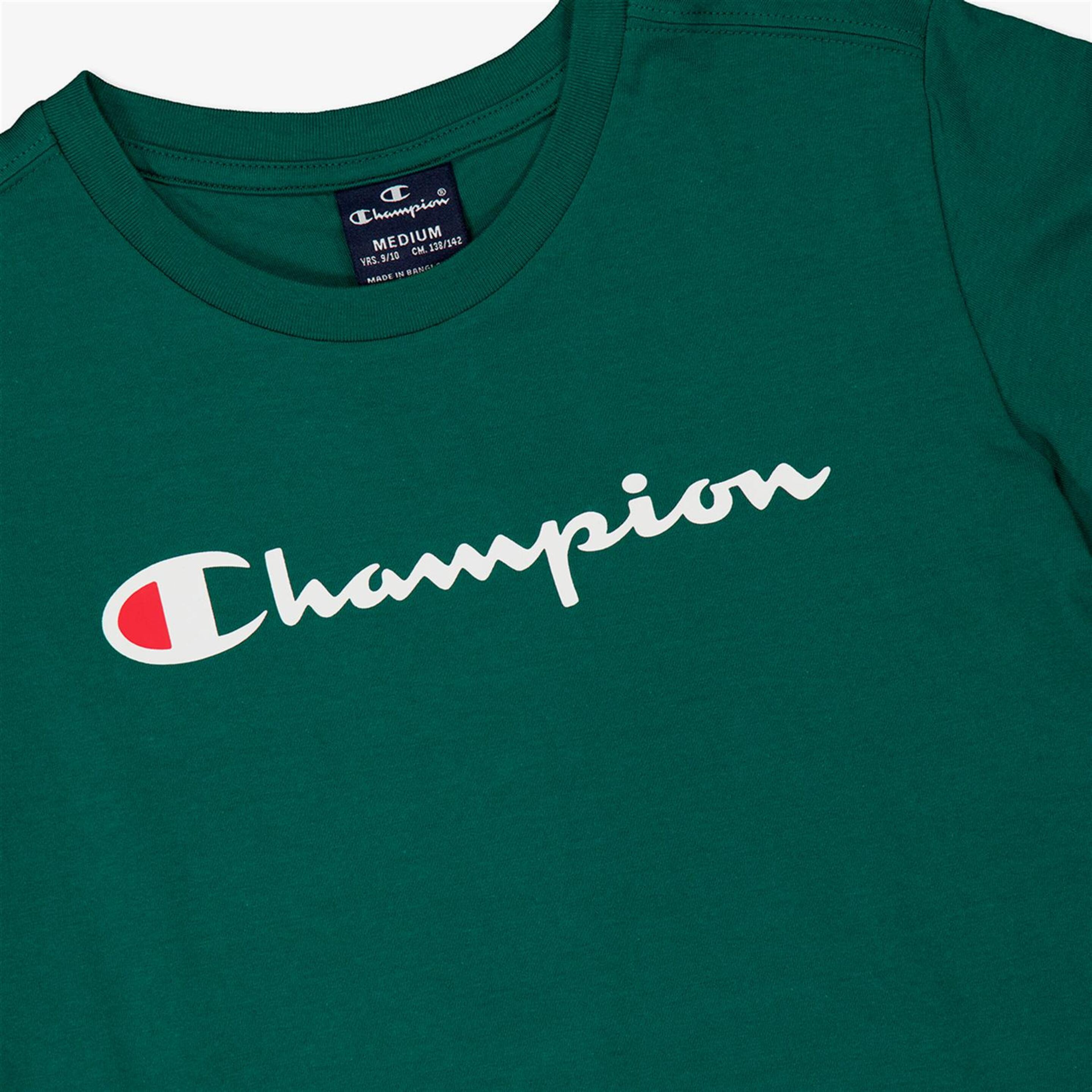 Champion American - Verde - Camiseta Niño