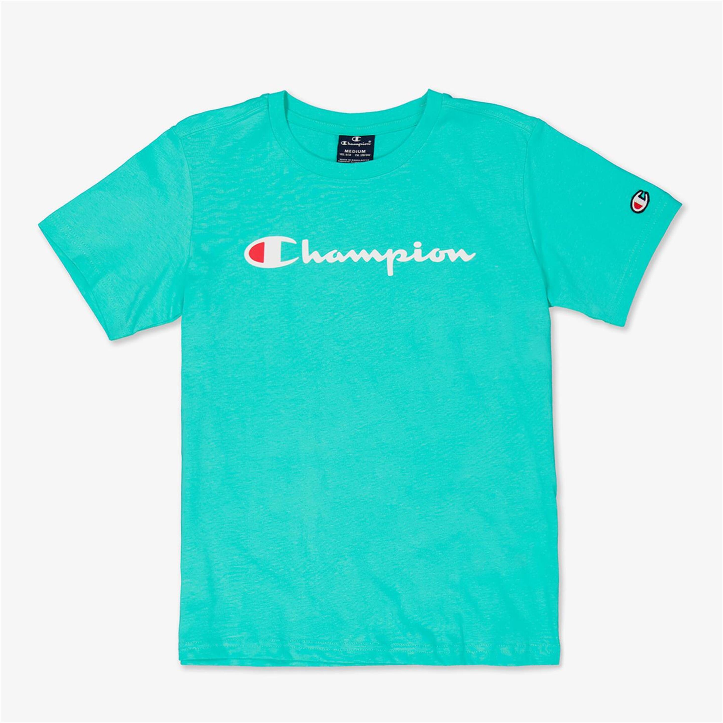 Champion American - Turquesa - Camiseta Niño