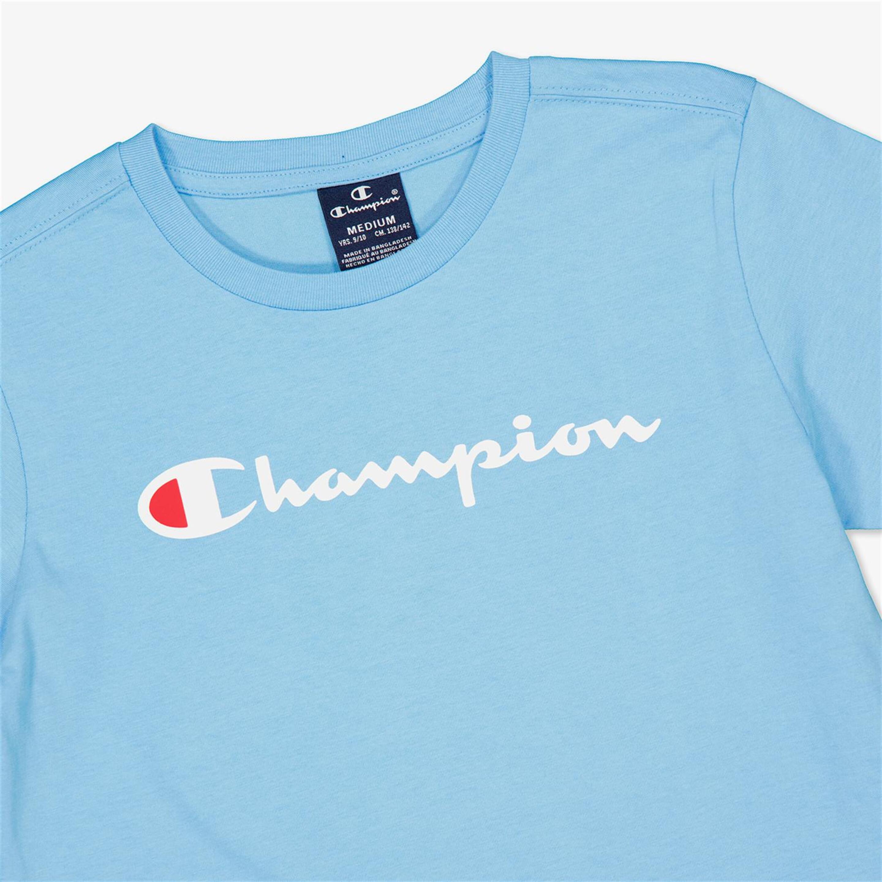 Camiseta Champion - Azul - Camiseta Niño