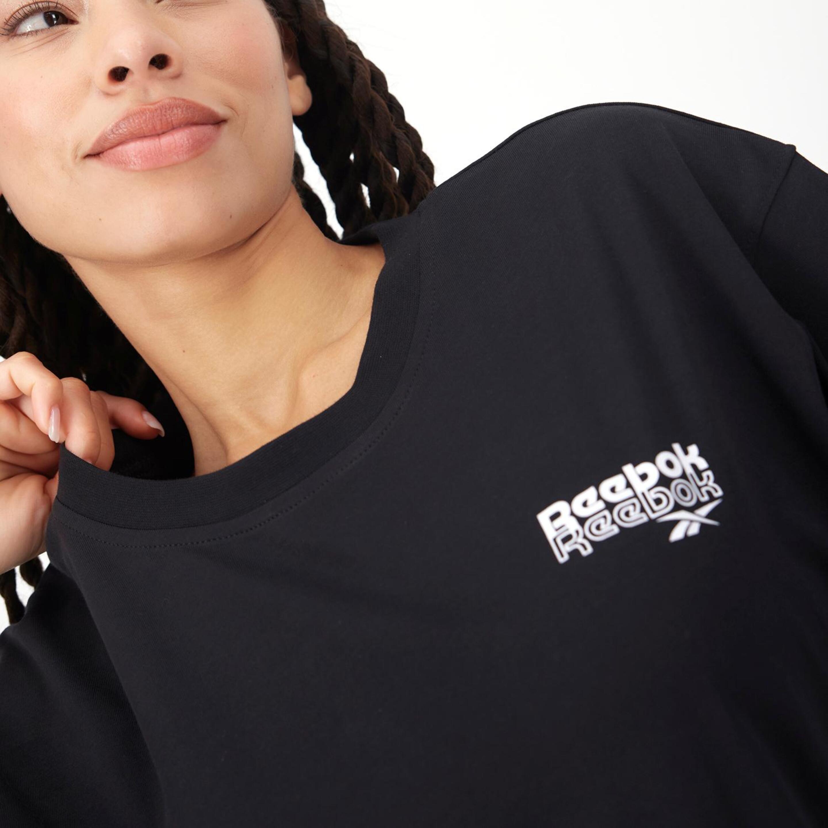 Reebok Rie - Negro - Camiseta Mujer