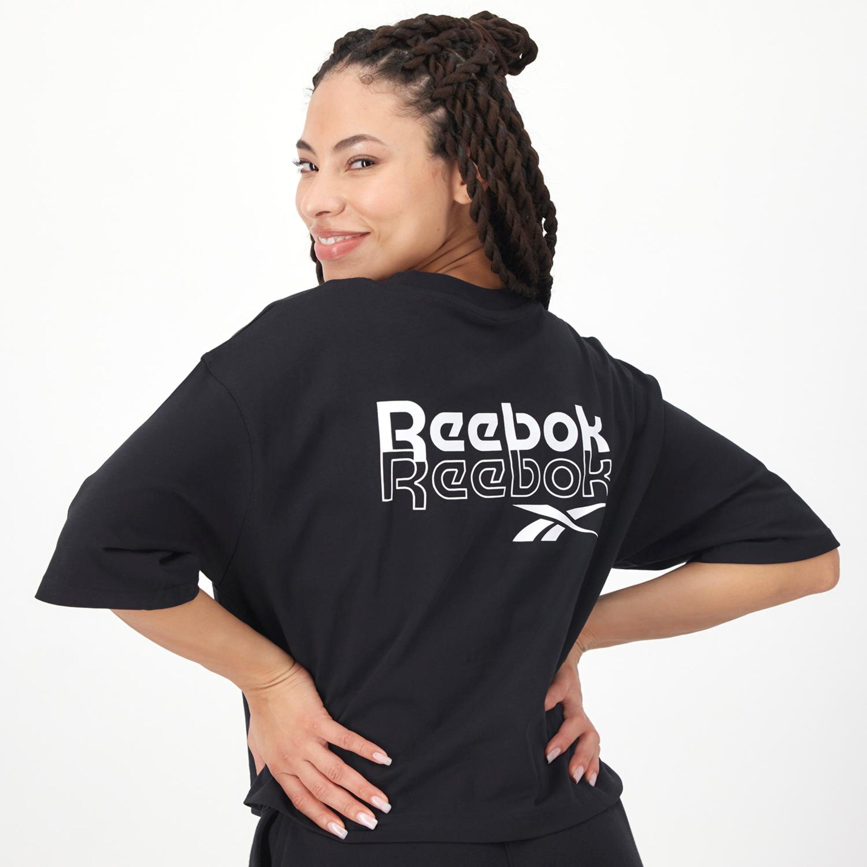 Reebok Rie - Negro - Camiseta Mujer