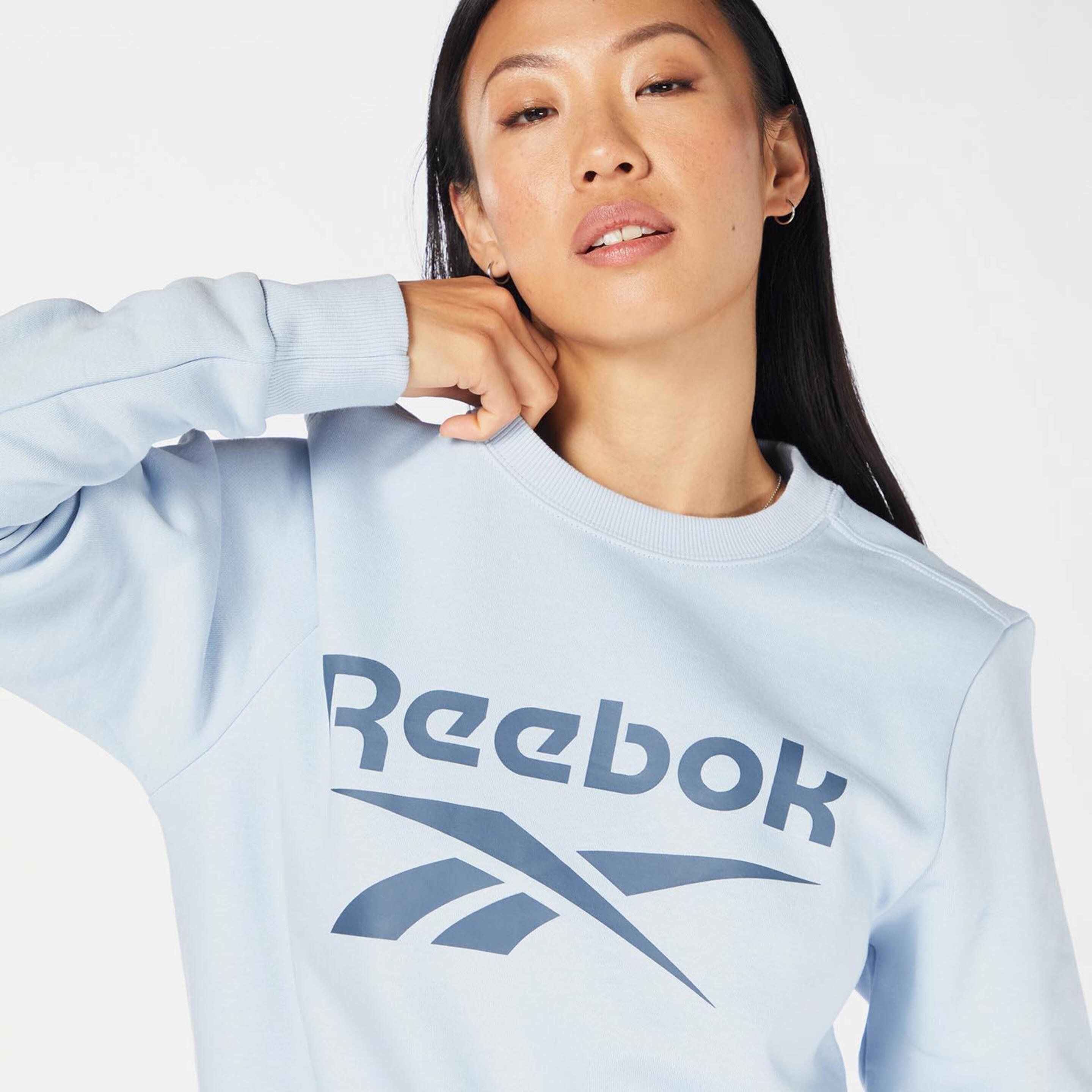 Reebok Identity Big Logo - Azul - Sudadera Mujer  | Sprinter