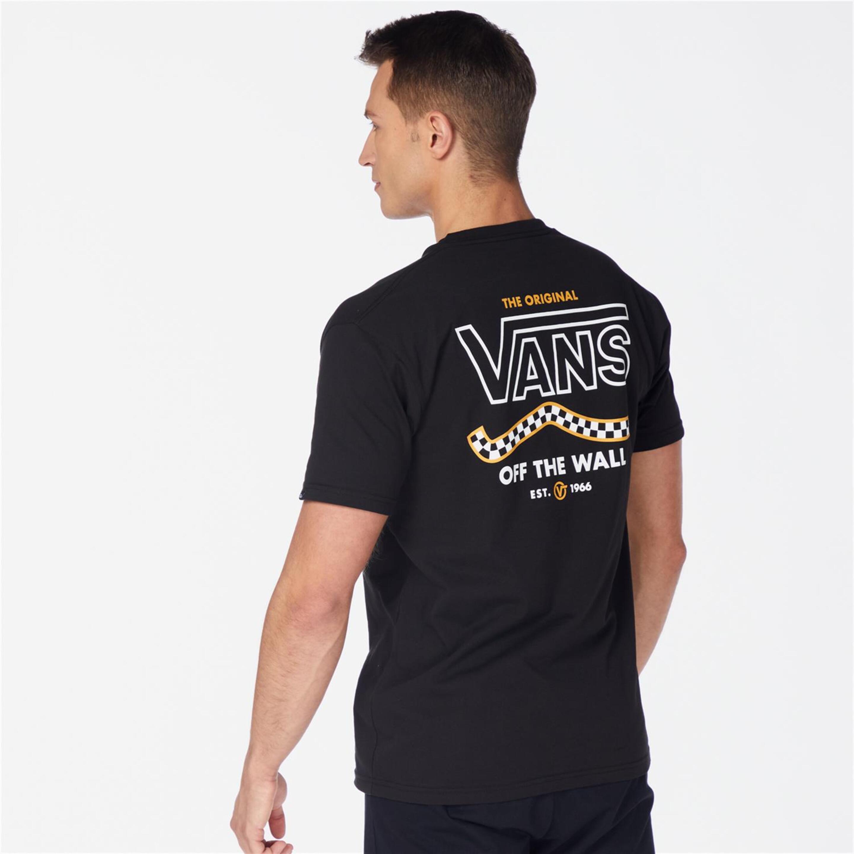 Vans Back Logo - Negro - Camiseta Hombre