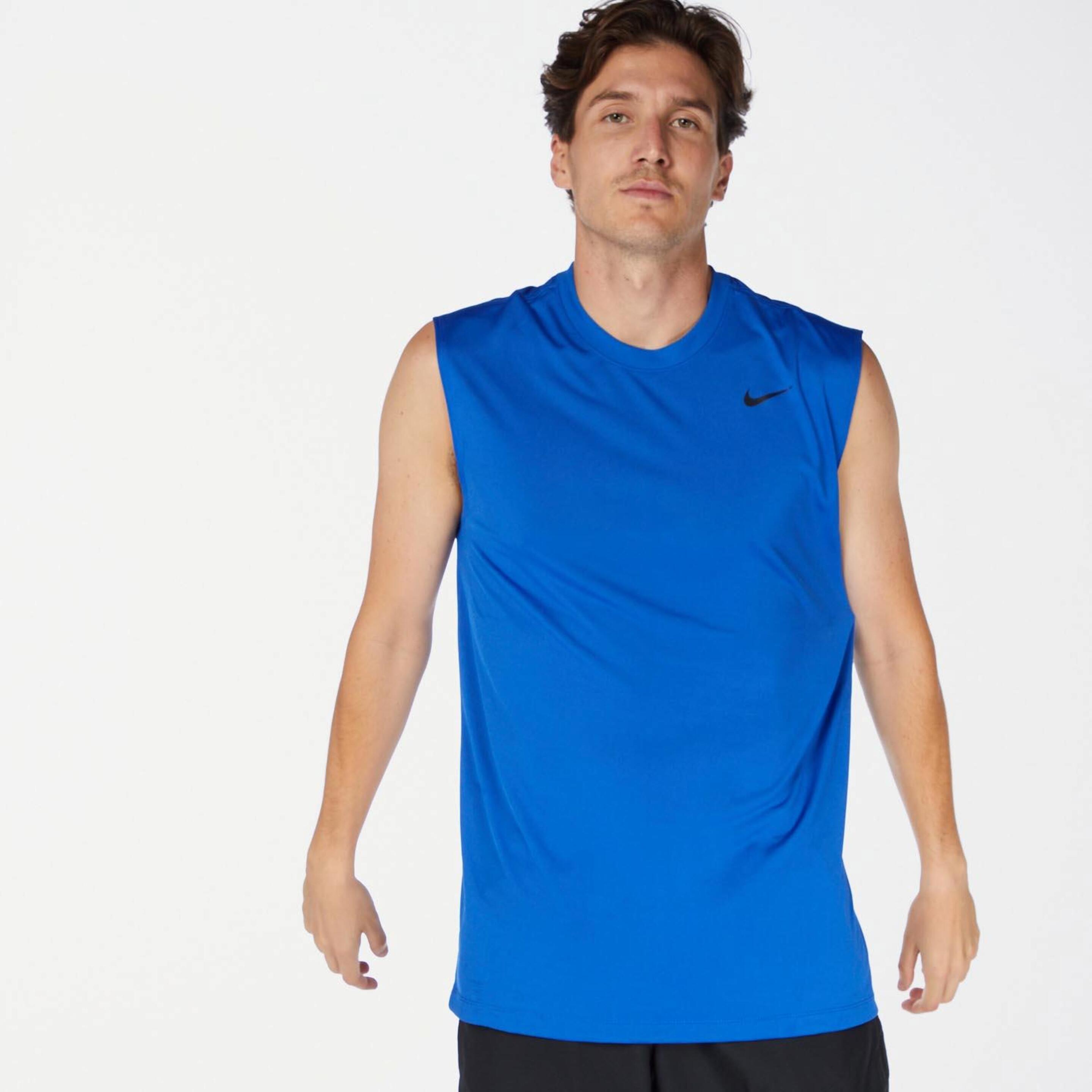Camiseta Nike - azul - Camiseta Running Hombre